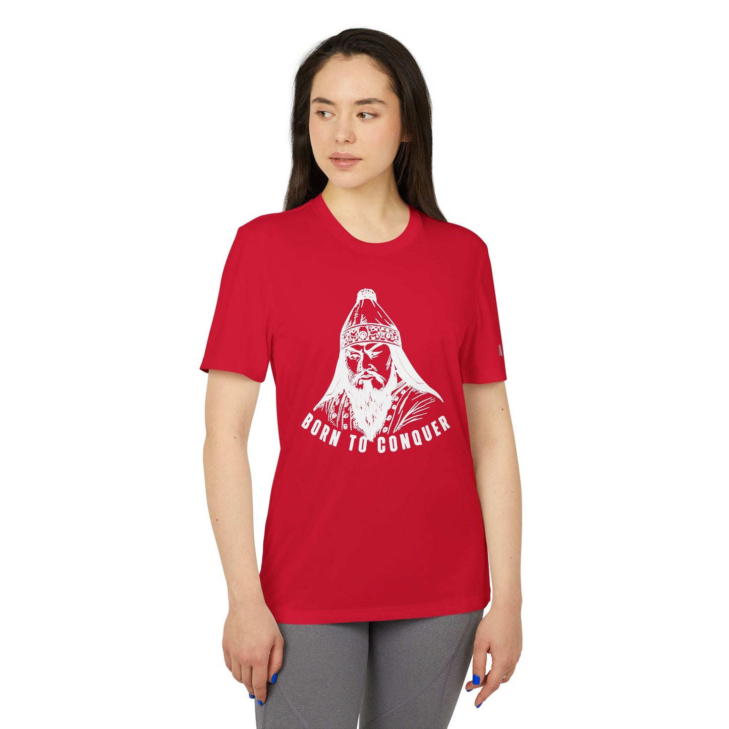 Chinggis Khan, Born To Conquer - Adidas Unisex Sport T-shirt