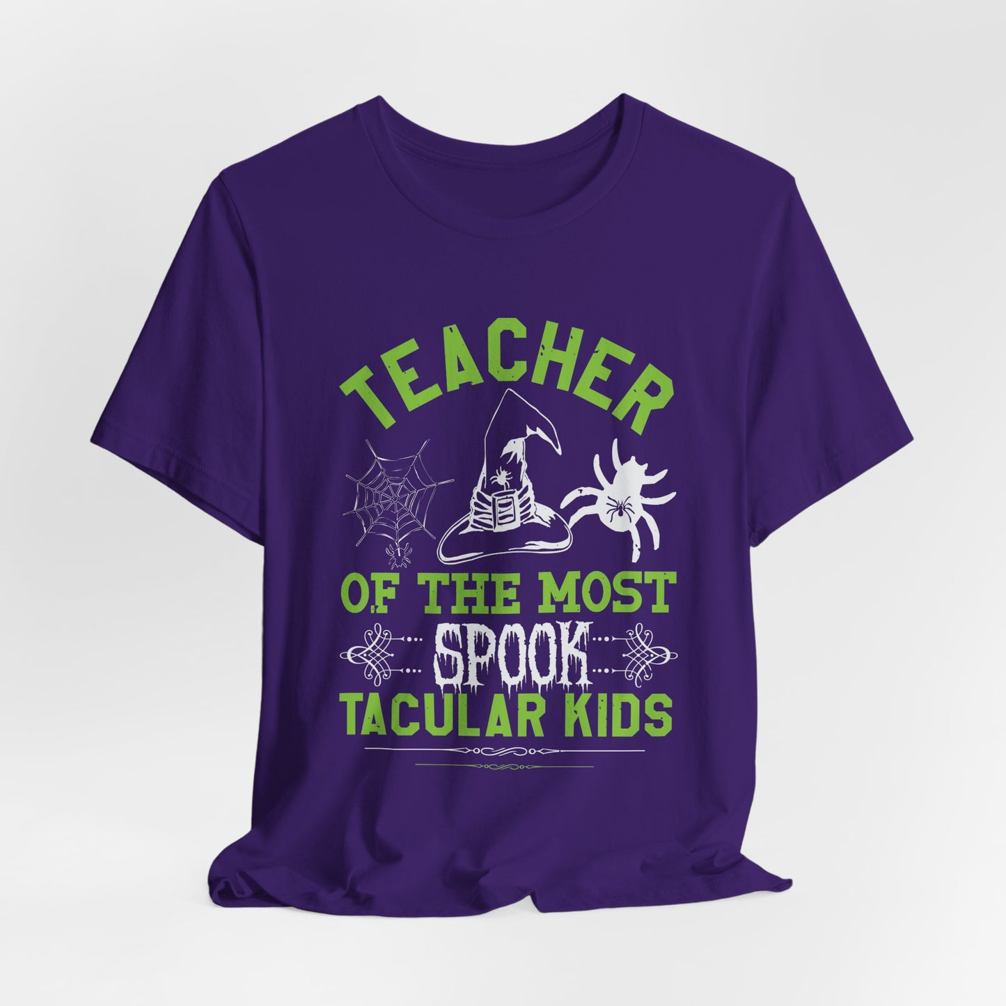 Teacher of the Most Spook-tacular Kids - Unisex Jersey Short Sleeve Tee - 12515