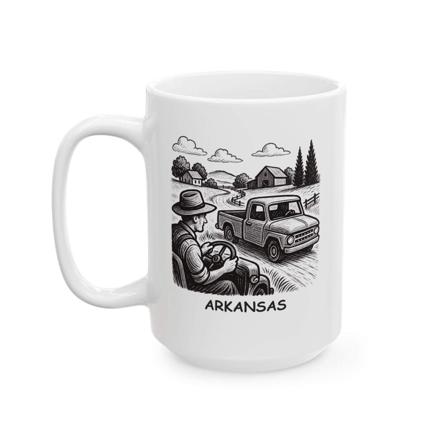 "In Arkansas, we don’t do rush hour. We do slow, steady country drives." Ceramic Mug - 13272