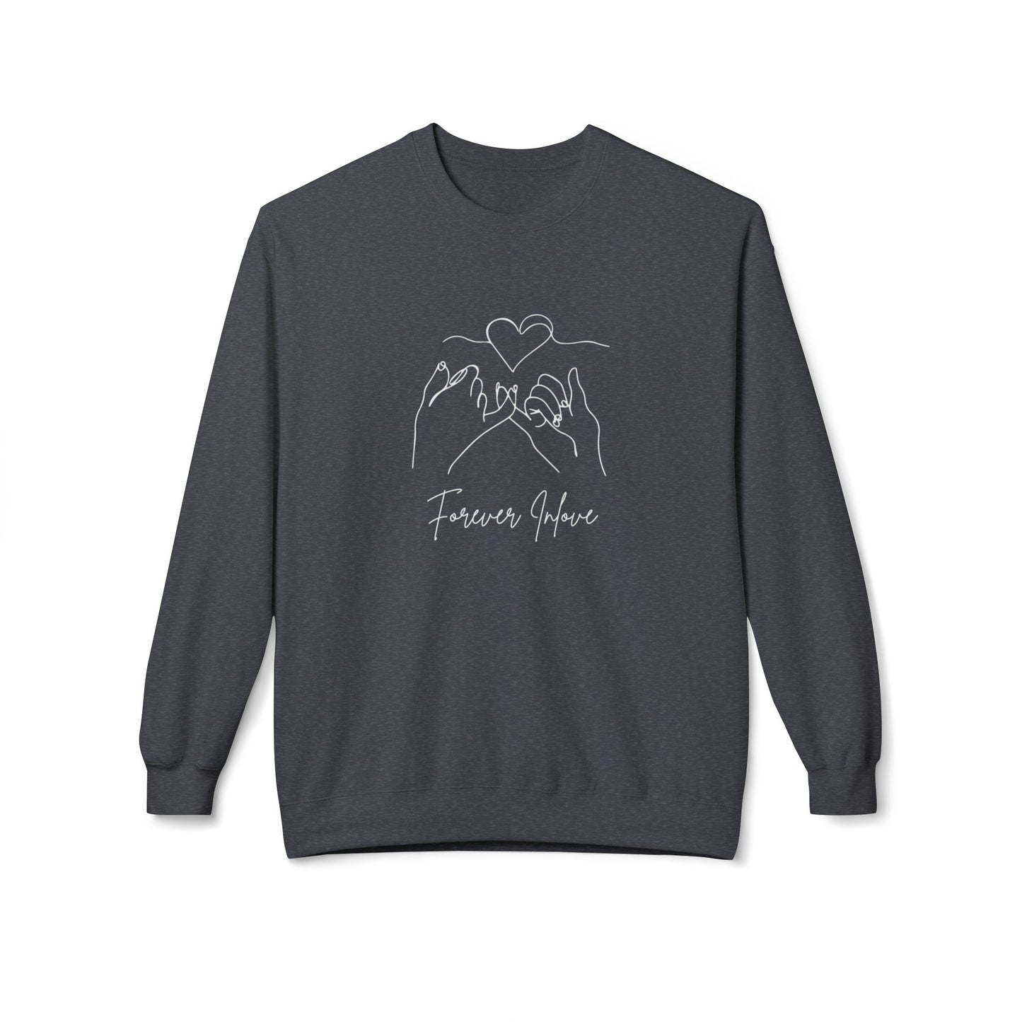 Forever In Love - Unisex Midweight Softstyle Fleece Crewneck Sweatshirt - 11028