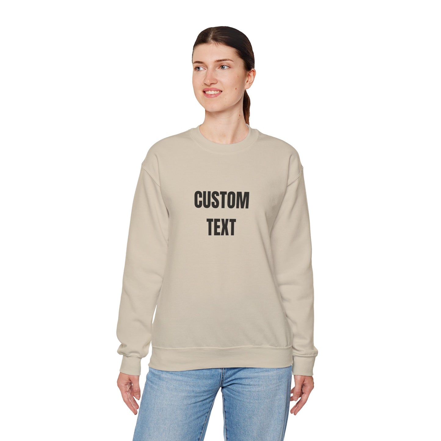 Custom Text Crewneck Sweatshirt – Personalized Unisex Pullover - 14682