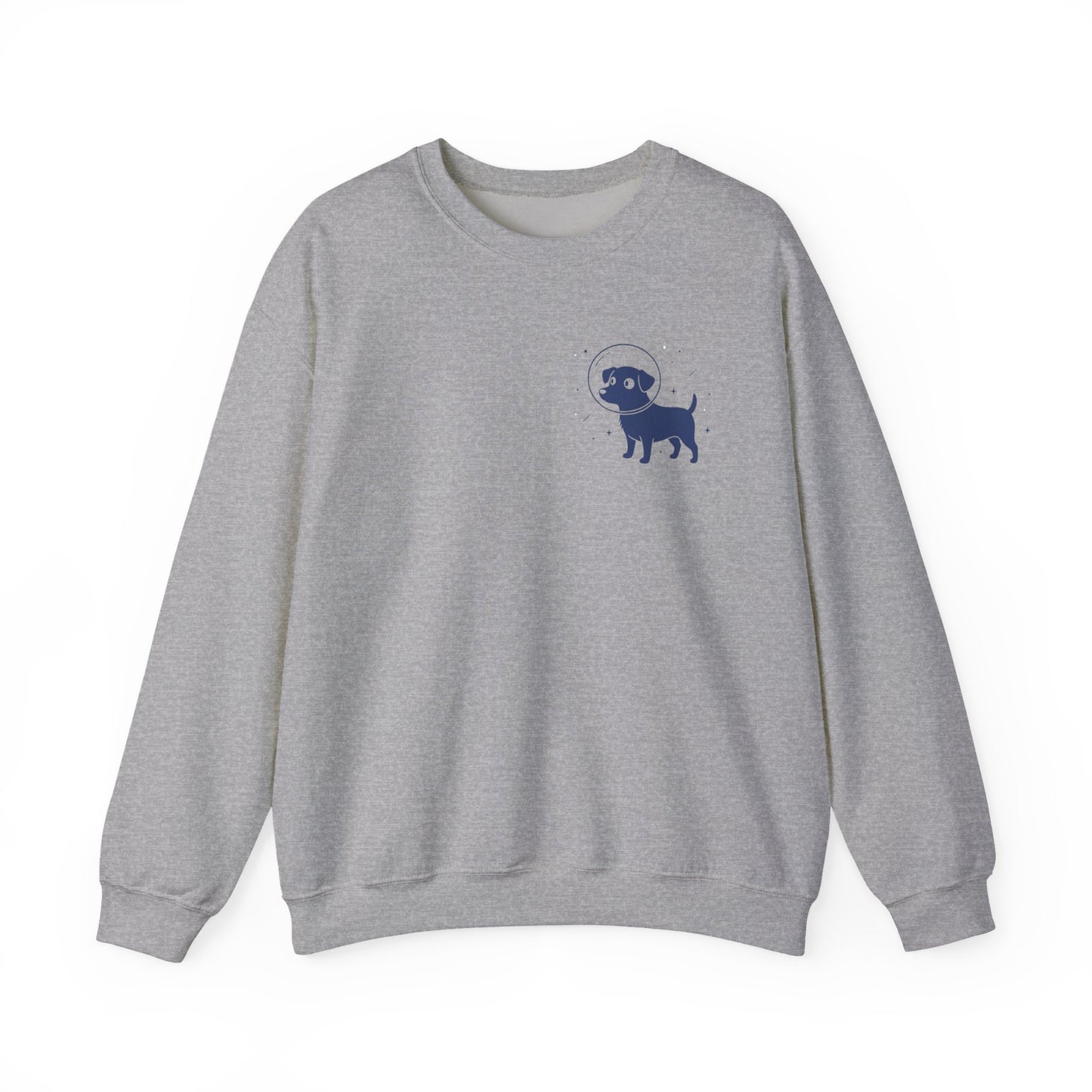 Dog in Space Crewneck Sweatshirt – Space Puppy Graphic Pullover - 14678