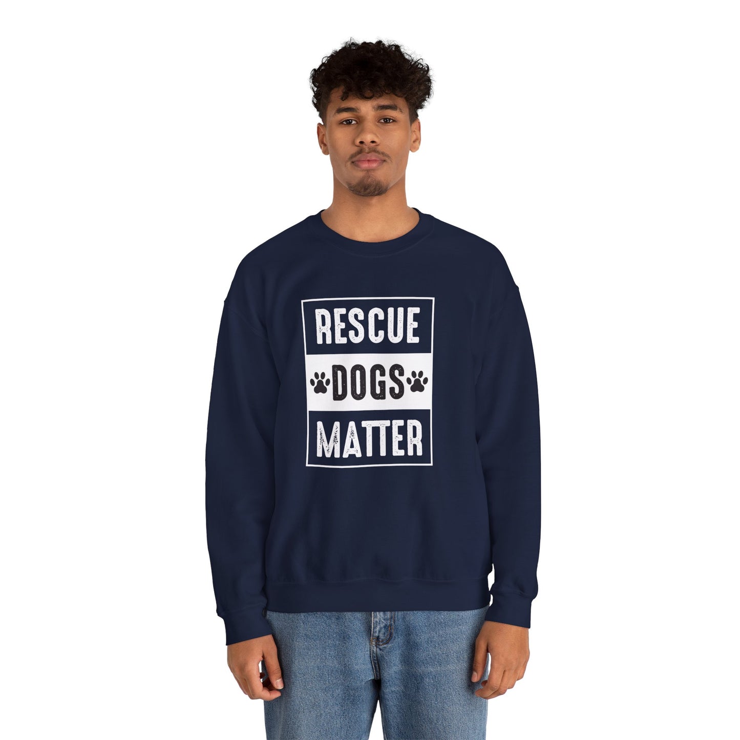 Rescue Dogs Matter - Unisex Heavy Blend™ Crewneck Sweatshirt