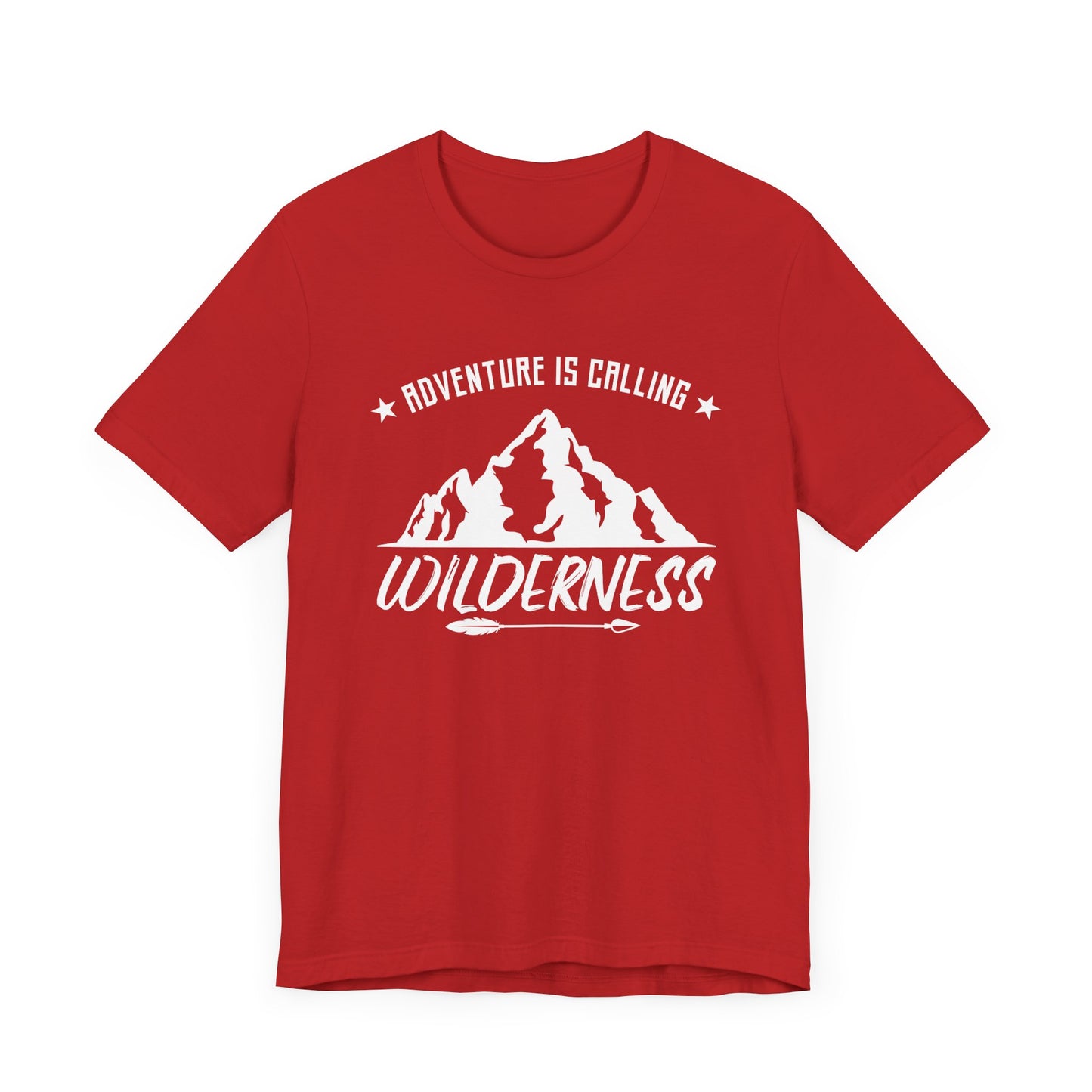 Camping: Adventure Is Calling, Wilderness - Unisex Jersey Short Sleeve Tee - 12585