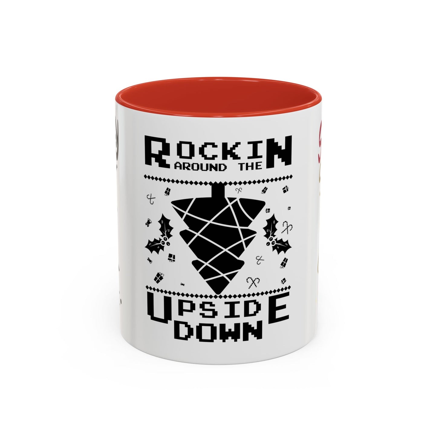 Rocking Around The Tree Upside Down - Accent Coffee Mug (11, 15oz)