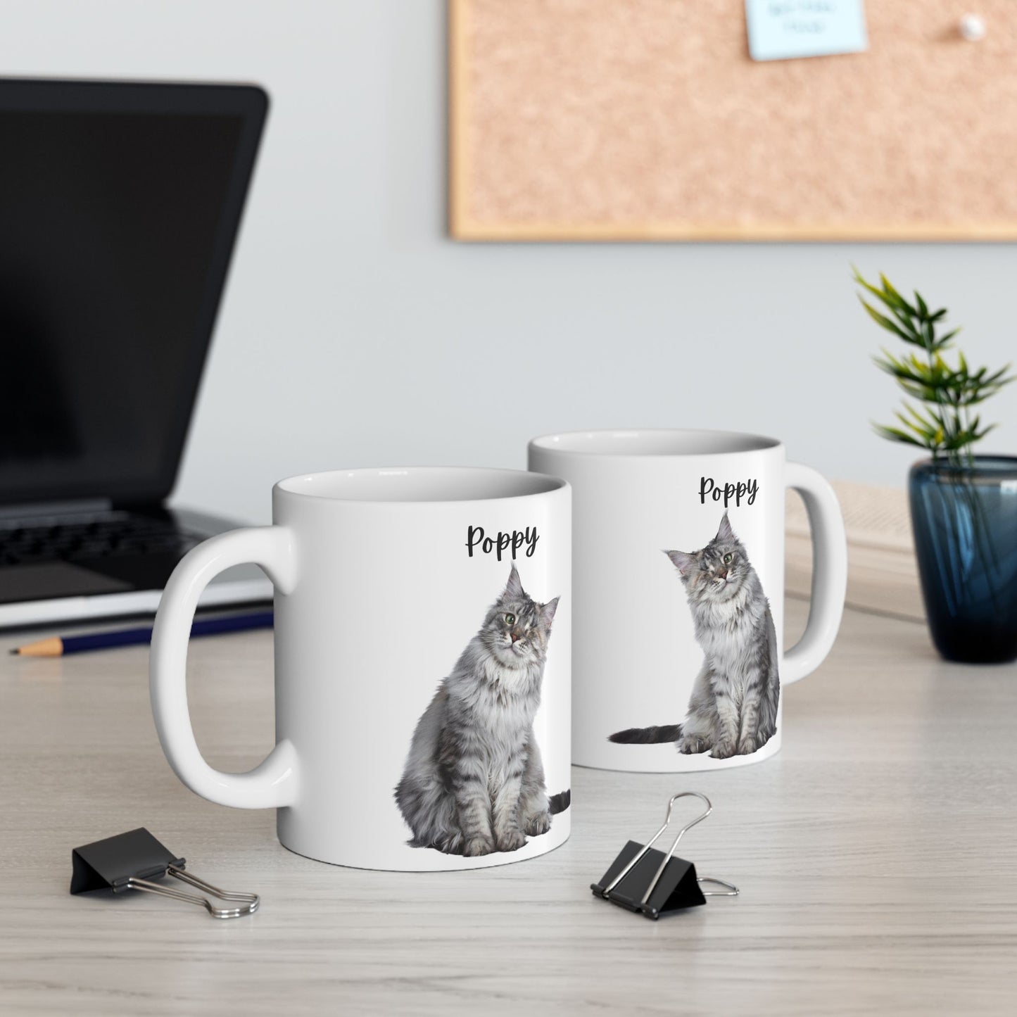 Personalised Cat Ceramic Mug - Perfect Gift for Cat Lovers, Unique Coffee Cup, Pet Owner Present, Animal Enthusiast Merchandise - 14206