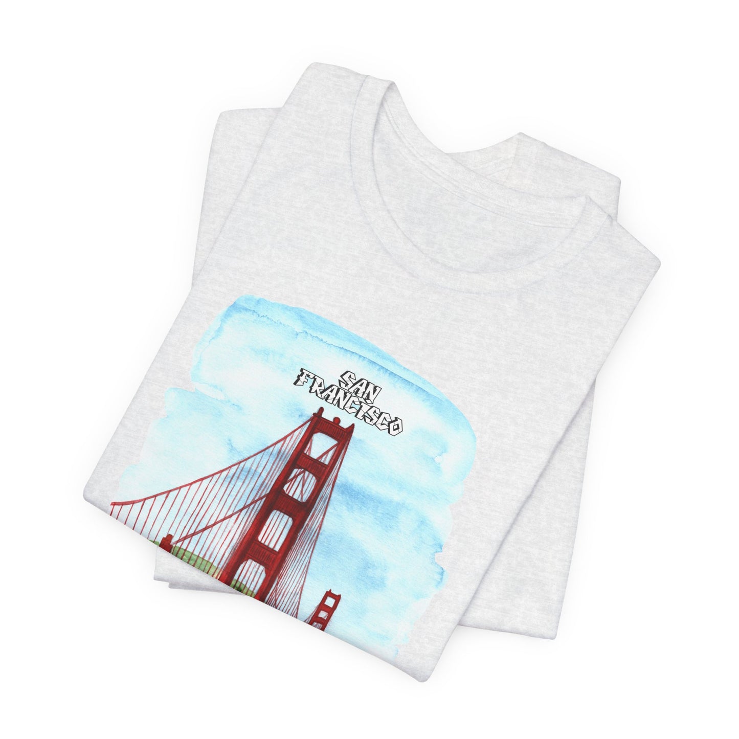 San Francisco Golden Gate Bridge Tee - Unisex Short Sleeve Jersey Shirt for Travel Lovers - 12203