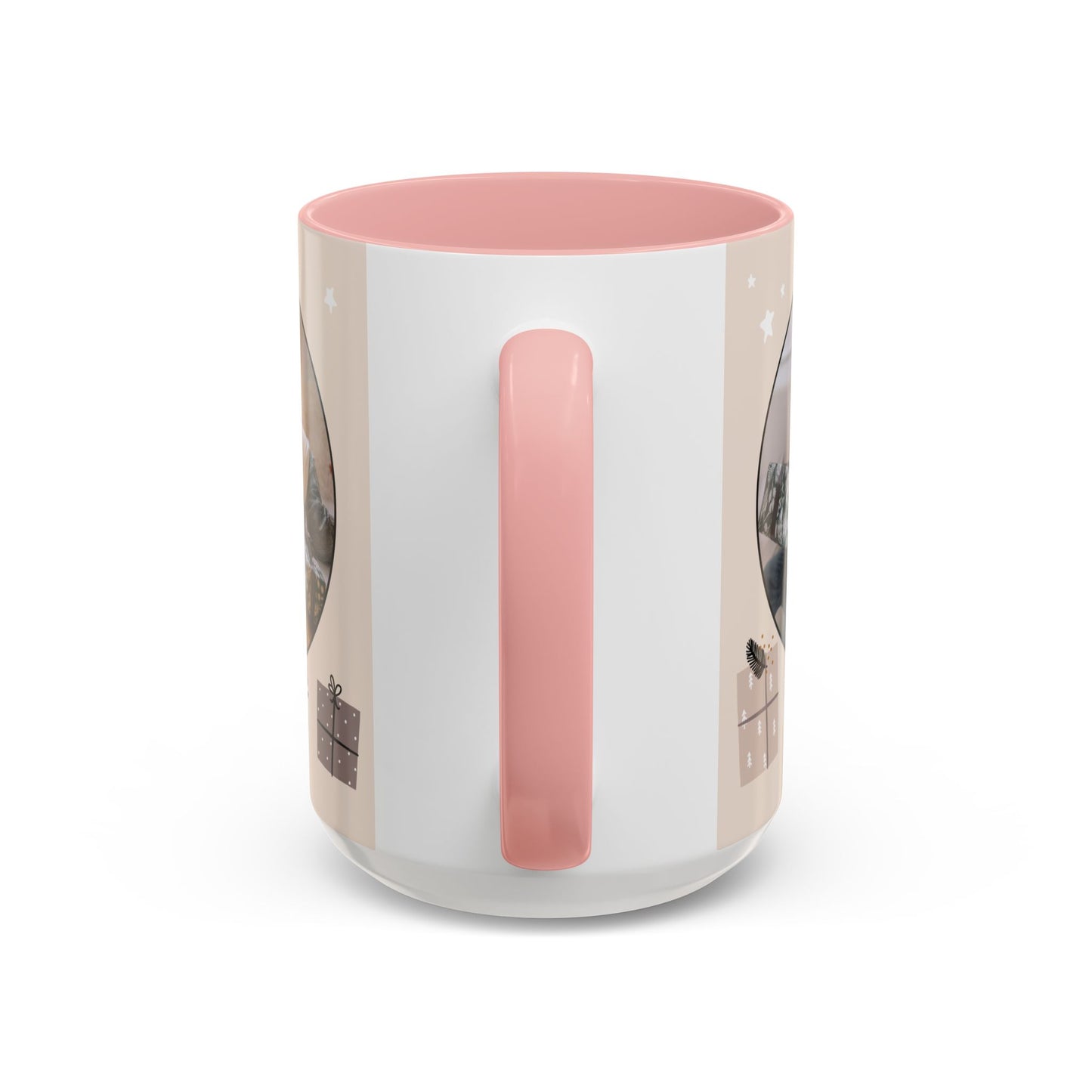 My First Christmas, Customizable - Accent Coffee Mug (11, 15oz) - 10860