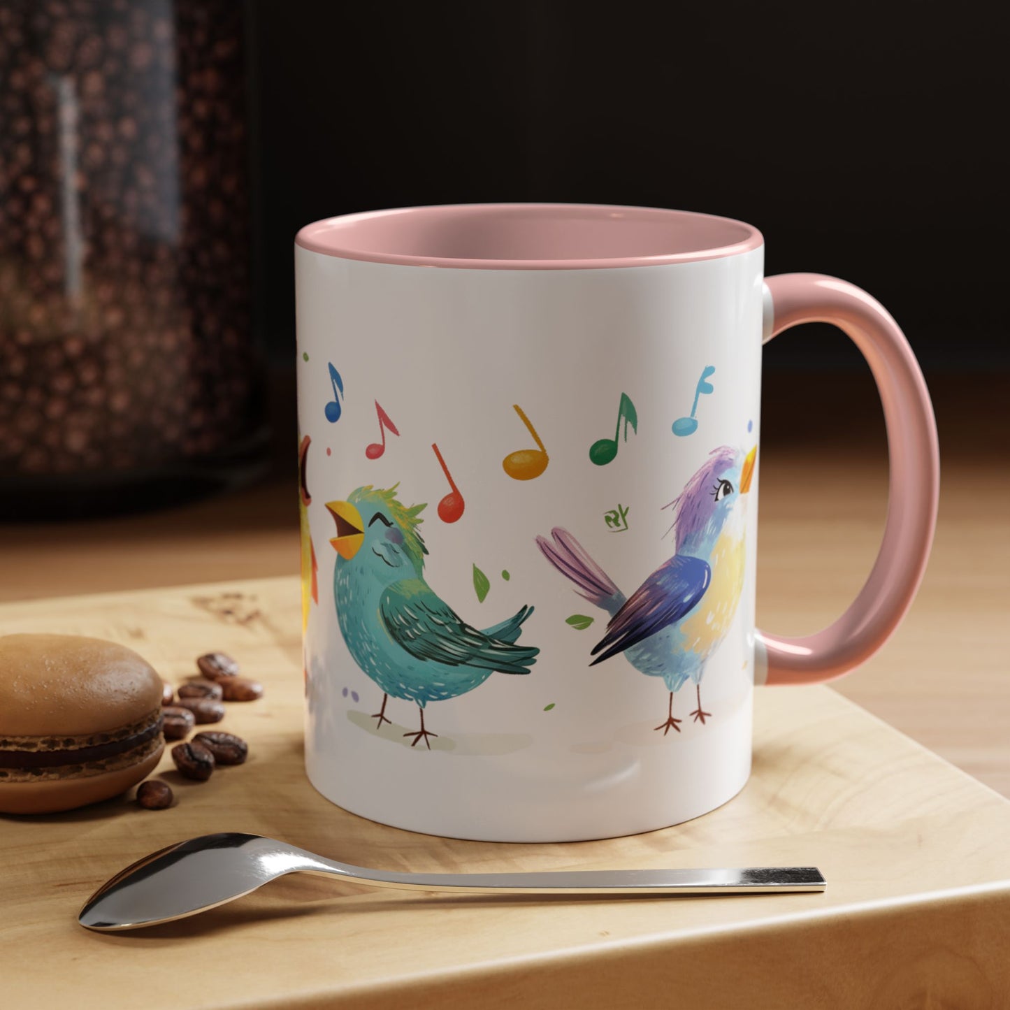 Colorful Birds - Accent Coffee Mug (11, 15oz)