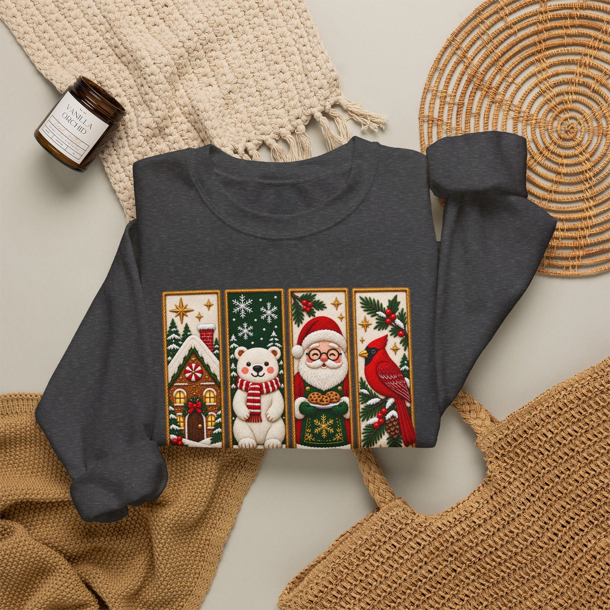 Making Spirits Bright Sweatshirt, Cute Vintage Christmas Crewneck - 14548