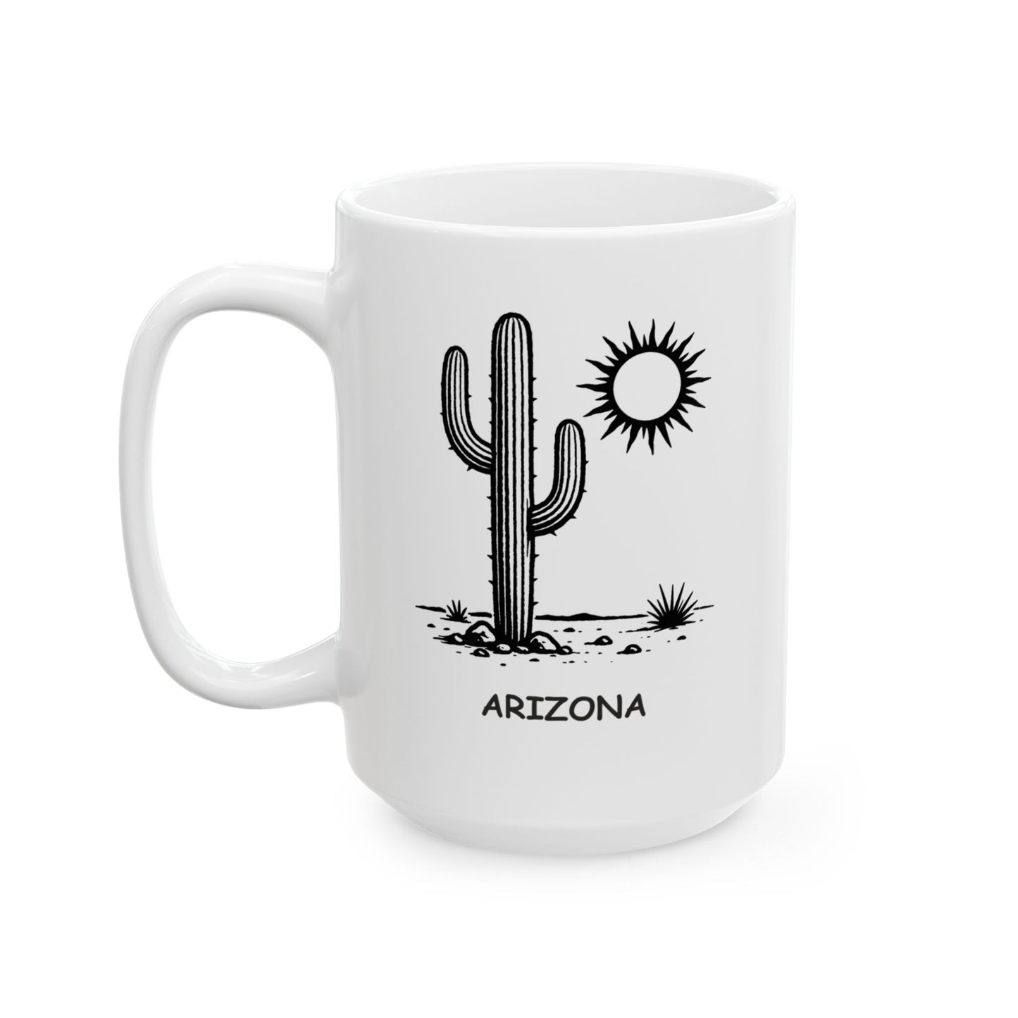 "I came for the cactus, stayed for the heat." Ceramic Mug - 13126
