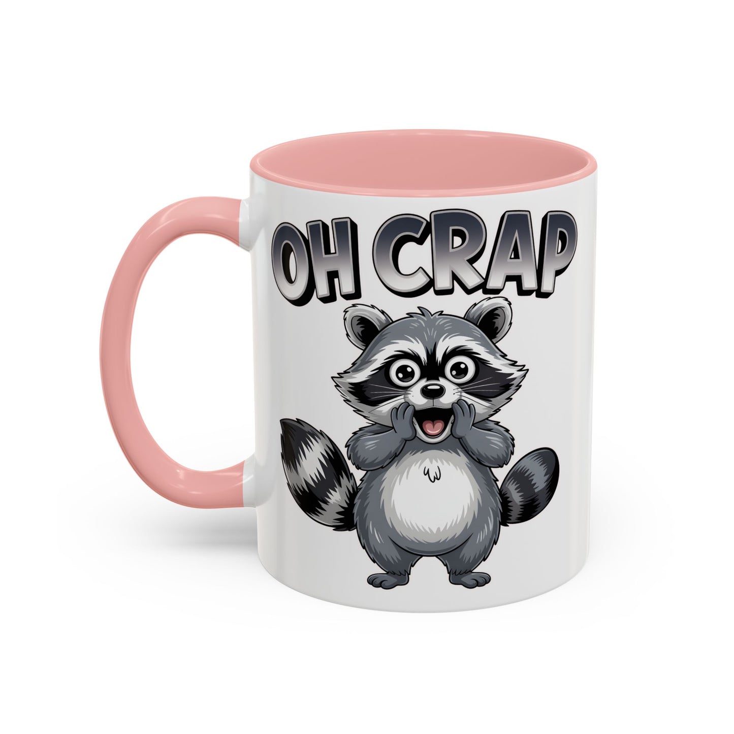 Oh Crap Raccoon Mug – Funny Cute Trash Panda Coffee Mug Gift  (11/15oz) - 14863