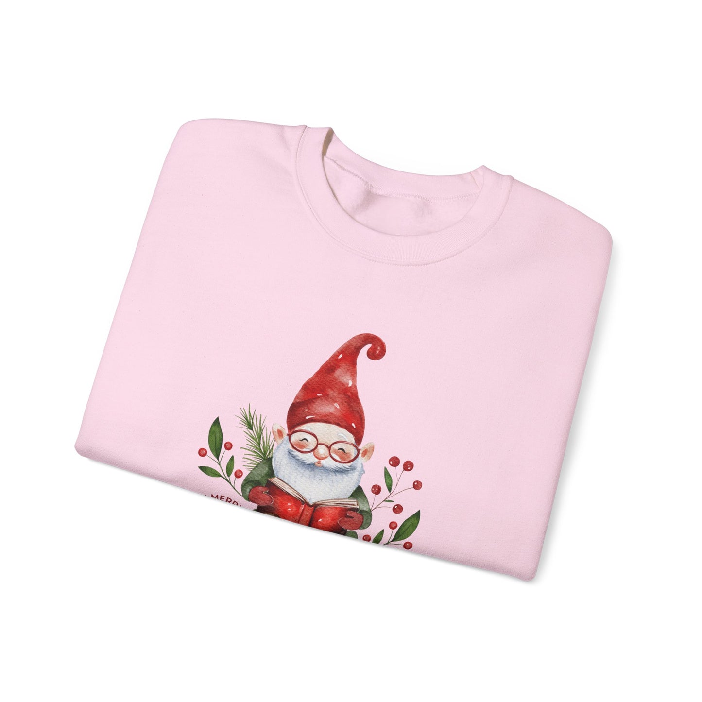 Gnome, Bookmas- Unisex Heavy Blend™ Crewneck Sweatshirt - 10775