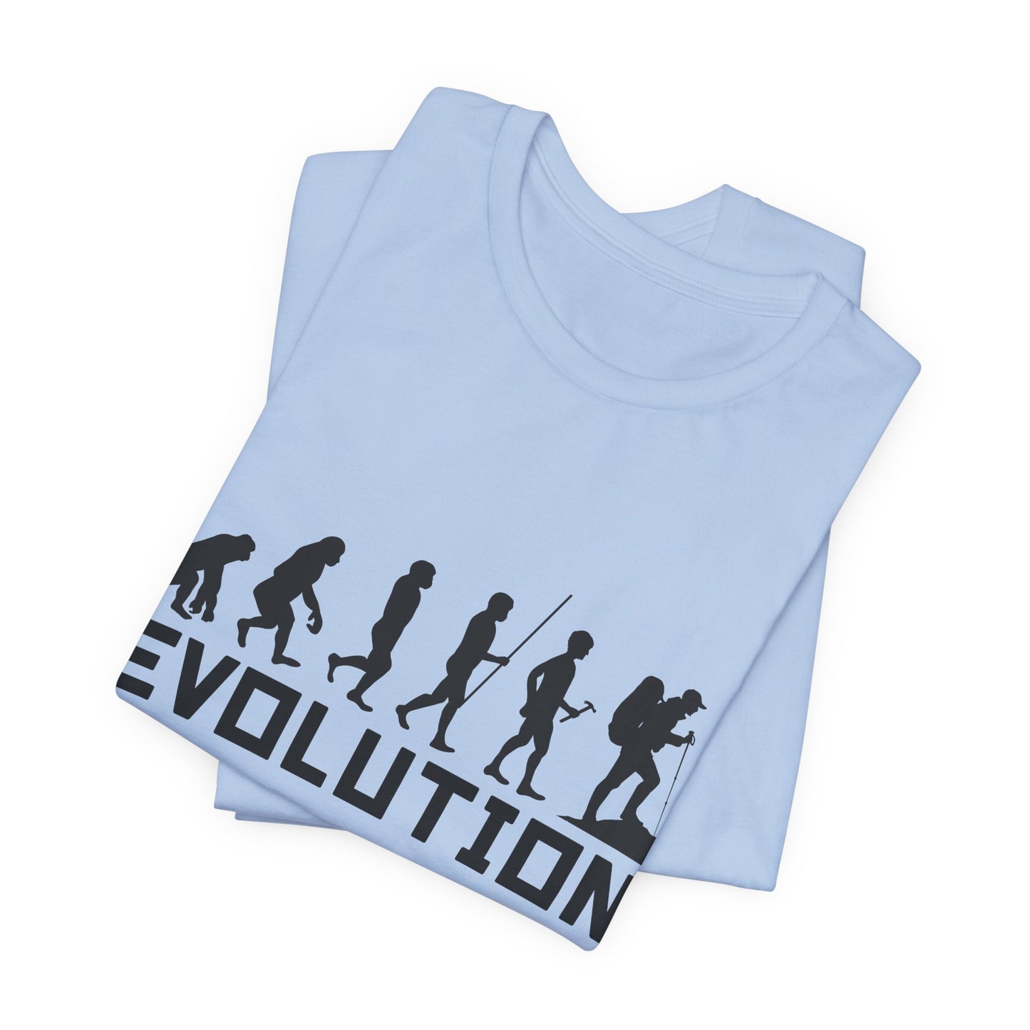 Camping:  Evolution - Unisex Jersey Short Sleeve Tee