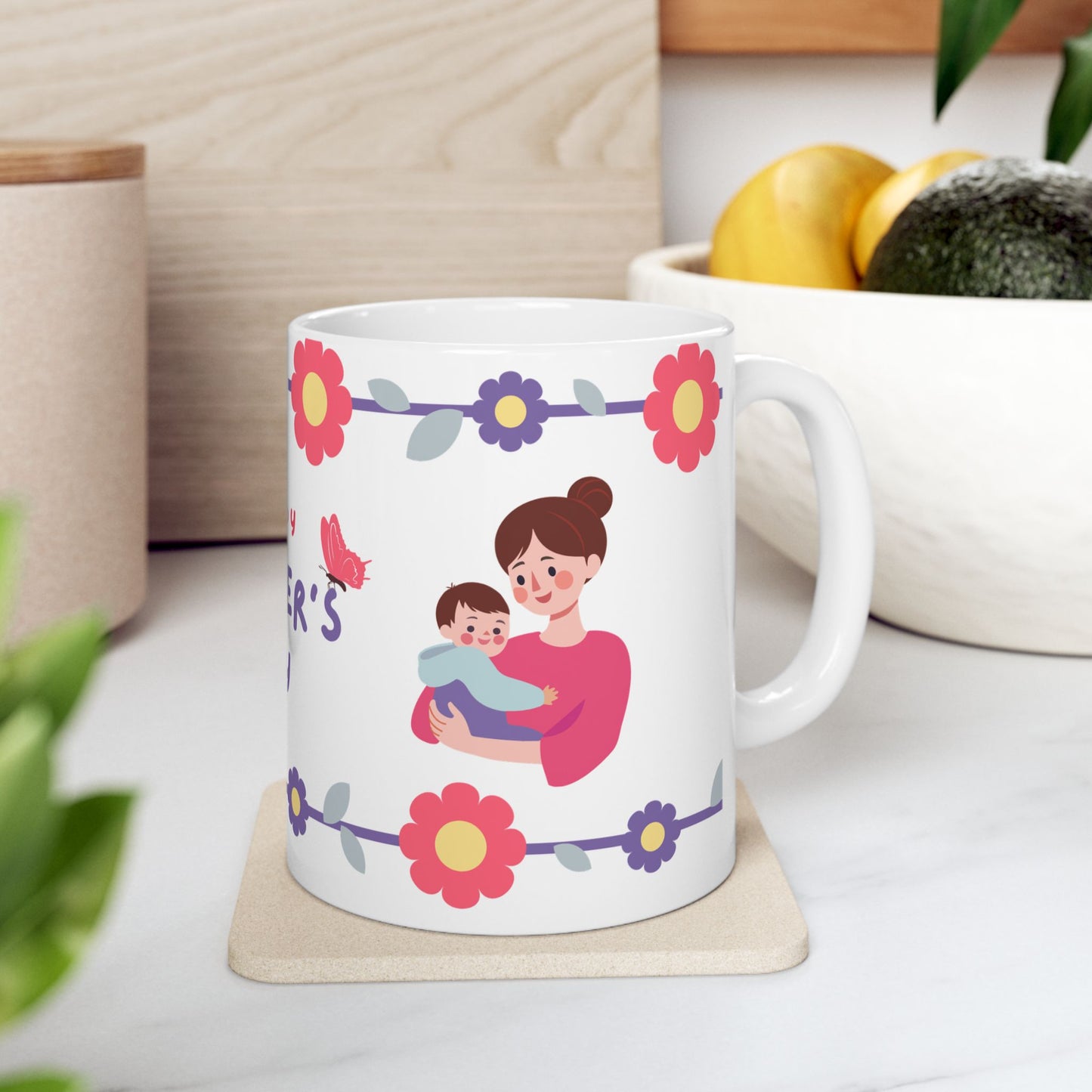 Happy Mother's Day Floral Ceramic Mug - 11oz & 15oz - 12492