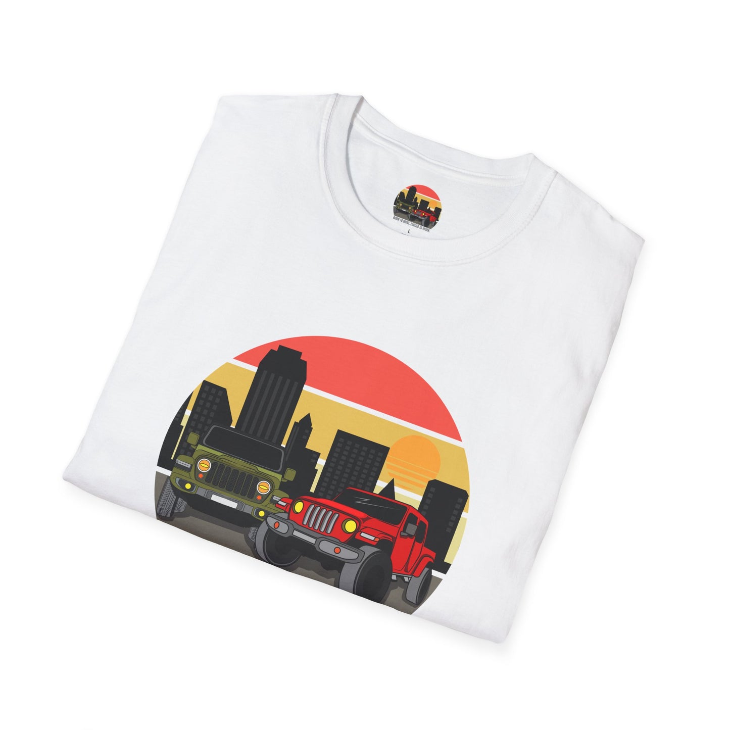 Born to Drive, Forced to Work. -  Unisex Softstyle T-Shirt