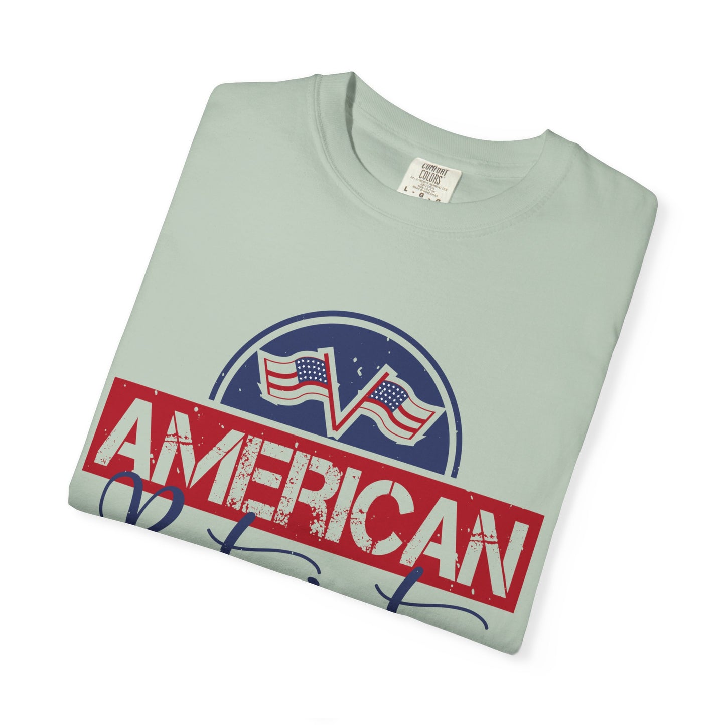 American Patriot Garment-Dyed T-Shirt, USA Pride Tee, 4th of July Shirt, Americana Apparel, Unisex Casual Wear - 13813
