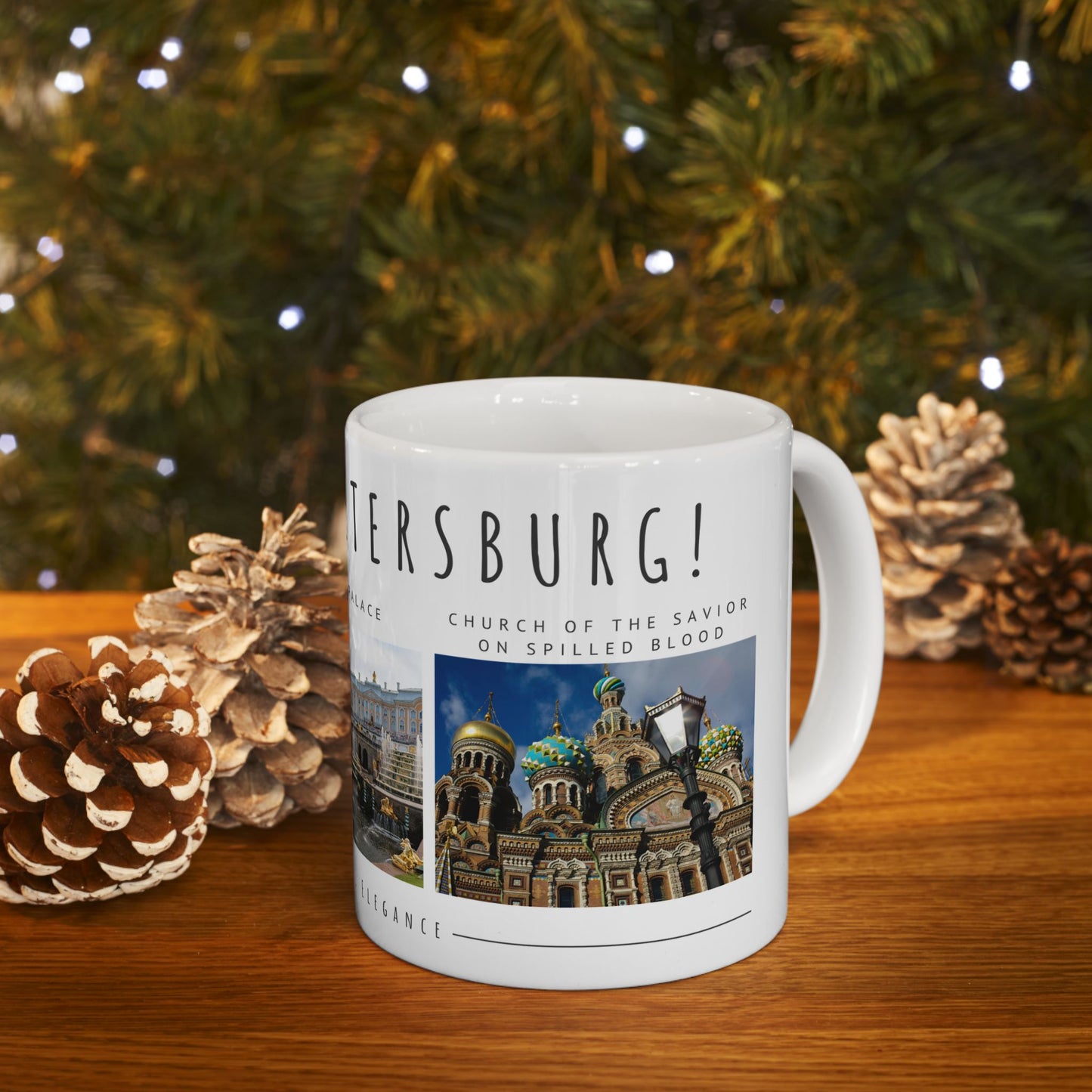 Hello, St. Petersburg Ceramic Mug - 11oz & 15oz - Historical Landmarks Photo Collection - 12105
