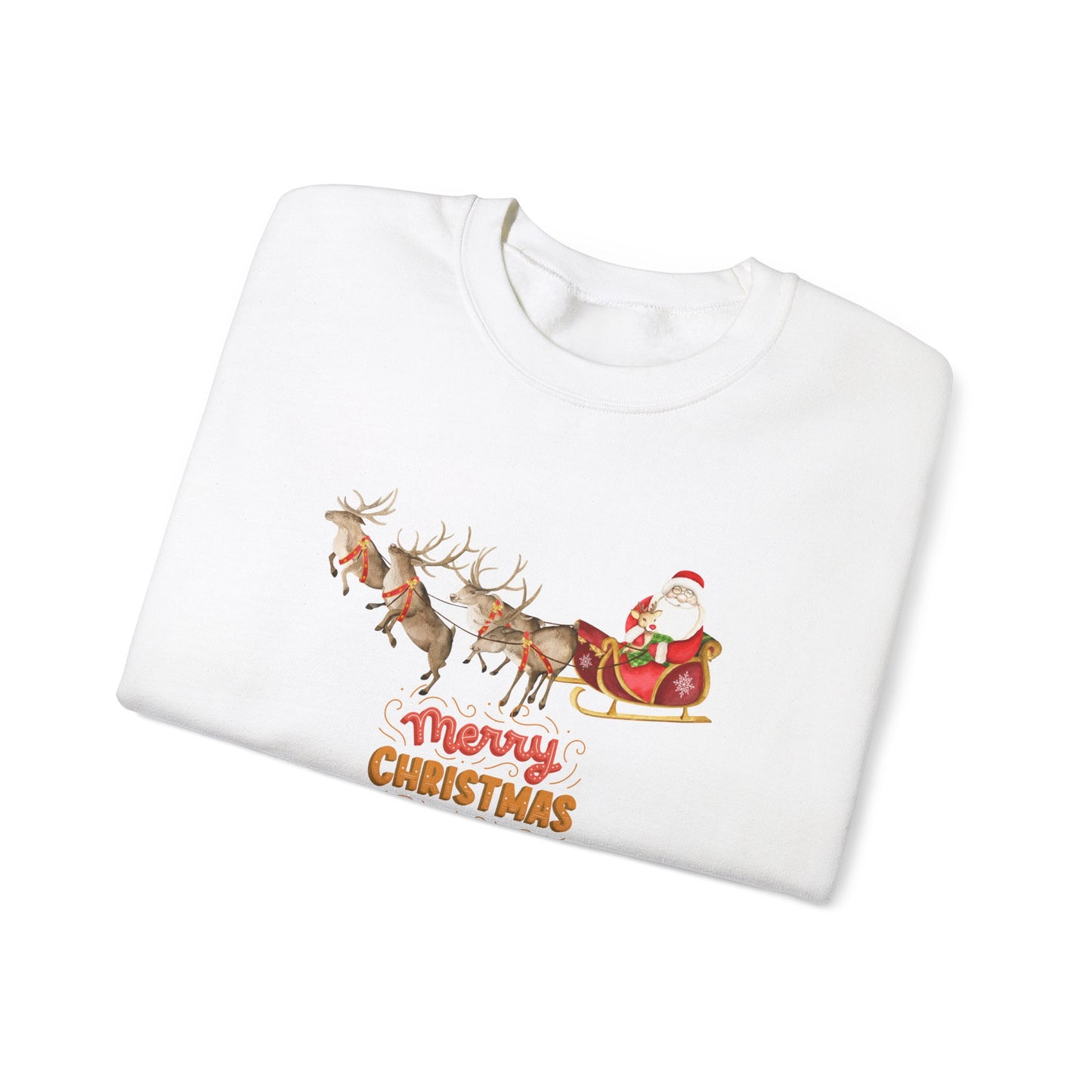 Santa & Reindeers - Unisex Heavy Blend™ Crewneck Sweatshirt - 10011