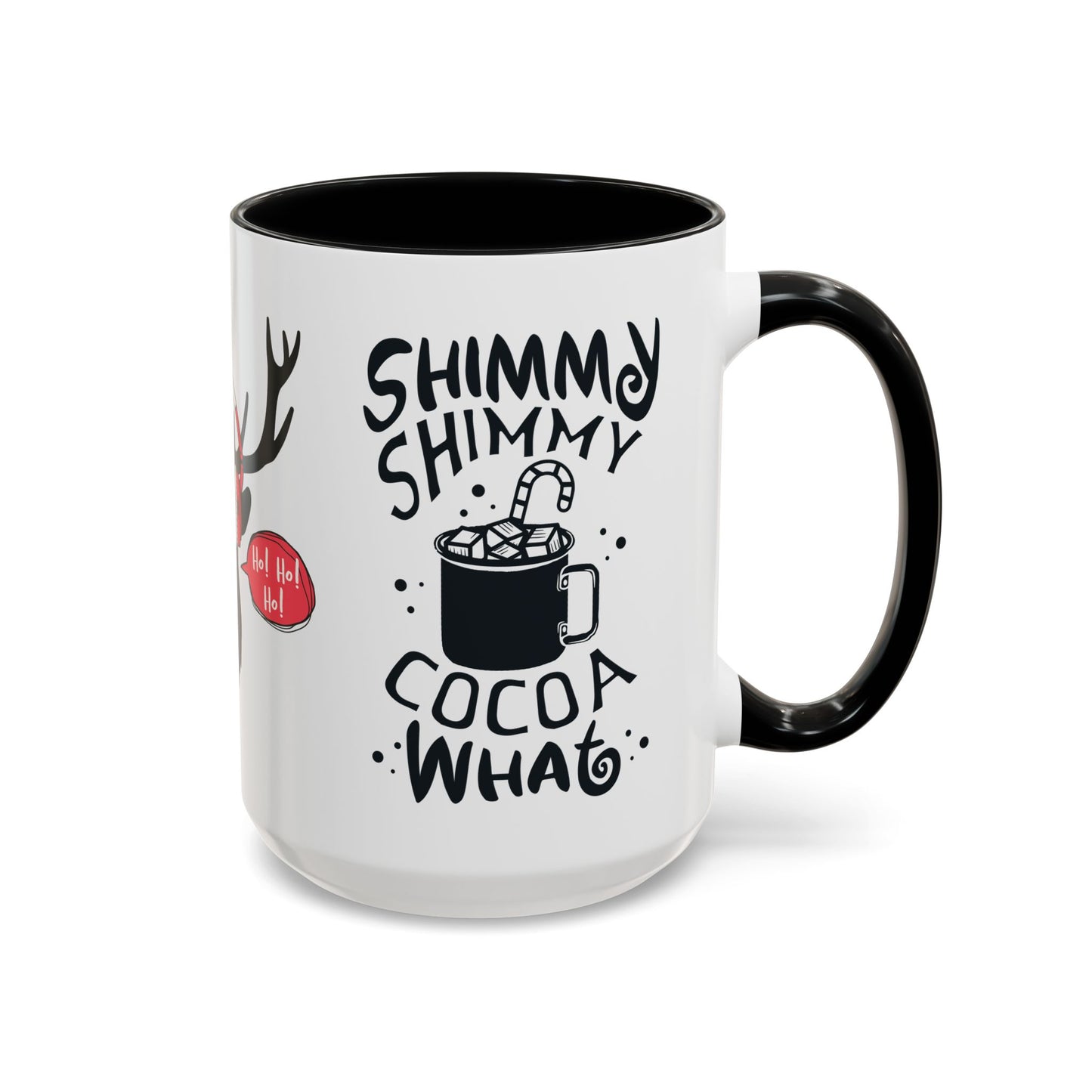 It's Ok To Say Ho Ho! - Accent Coffee Mug (11, 15oz)