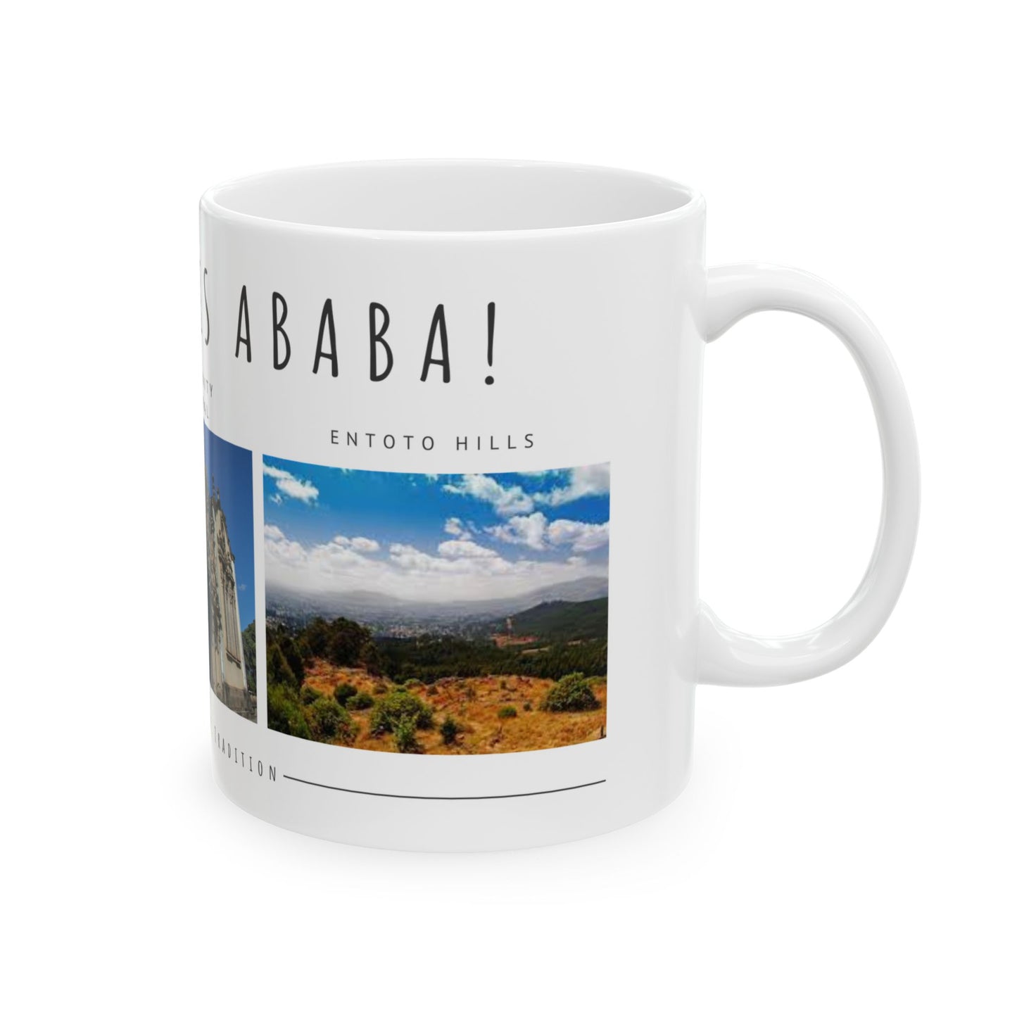 Hello, Addis Ababa! Ceramic Mug - 11oz & 15oz | Gift for Travelers & Culture Enthusiasts - 12177