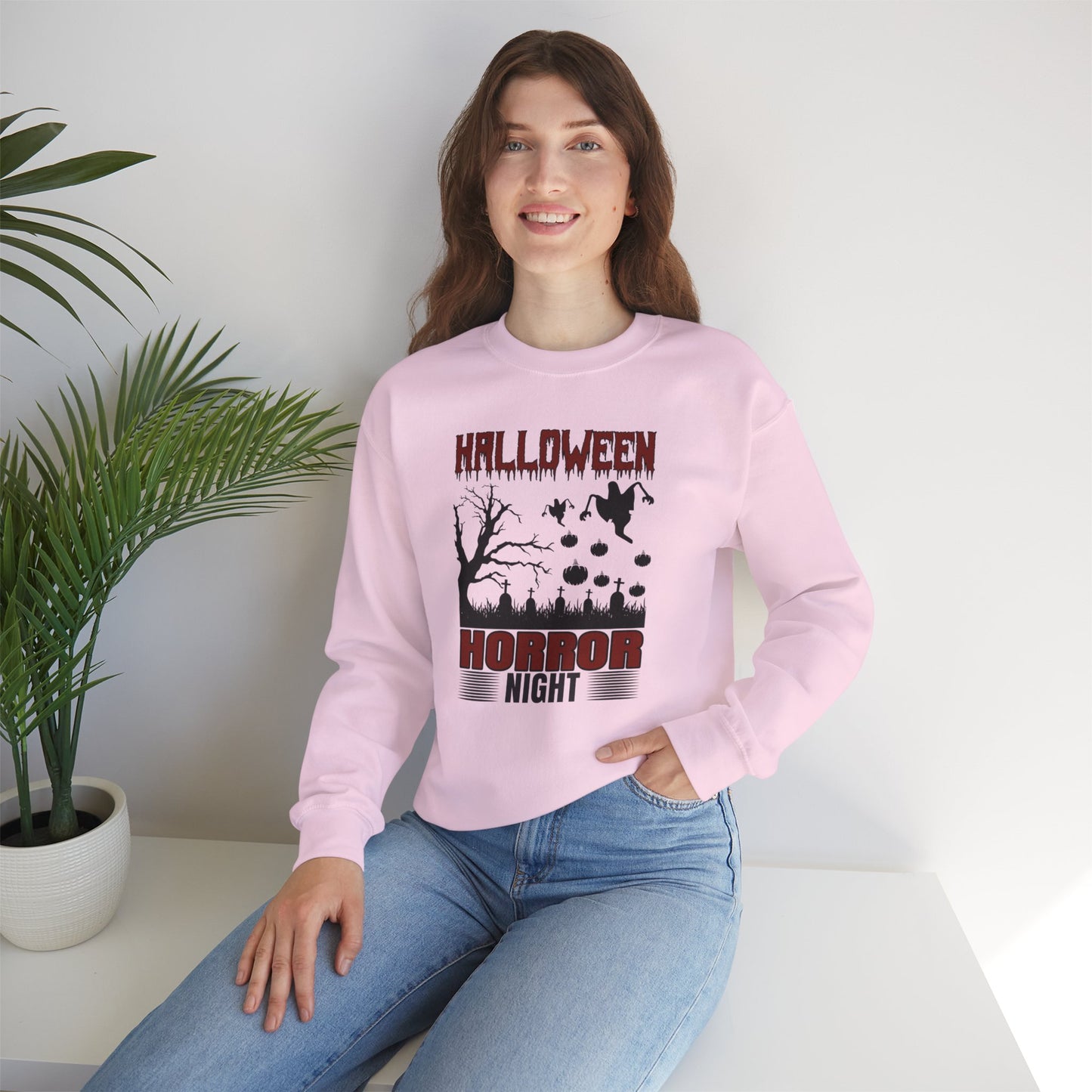 Halloween Horror Night - Unisex Heavy Blend™ Crewneck Sweatshirt