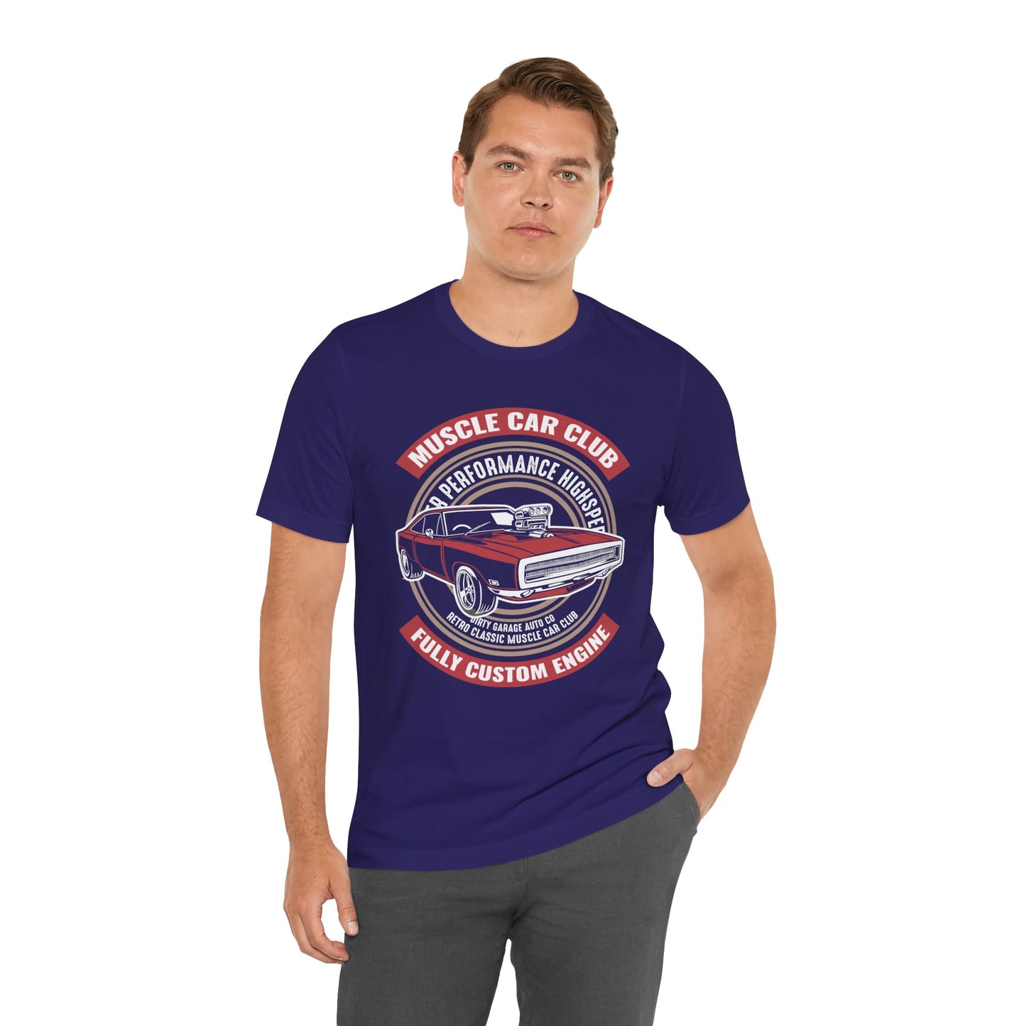 Muscle Car Club, Fully Custom Engine - Unisex Jersey Short Sleeve Tee - 12956