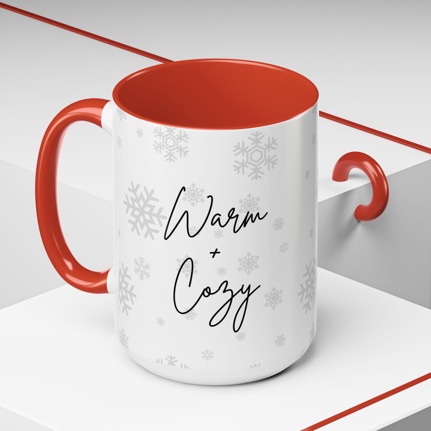 Warm+Cozy, Merry+Bright - Accent Coffee Mug (11, 15oz) - 11115