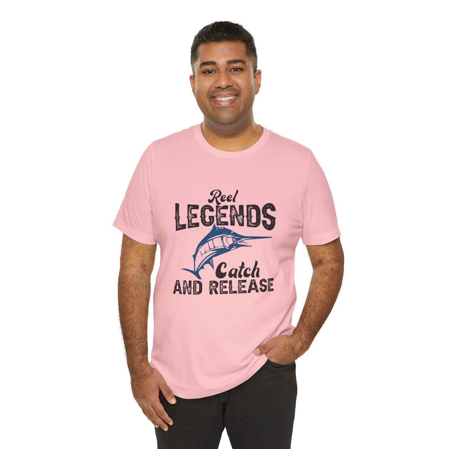 Fishing:  Reel Legends Catch & Release - Unisex Jersey Short Sleeve Tee