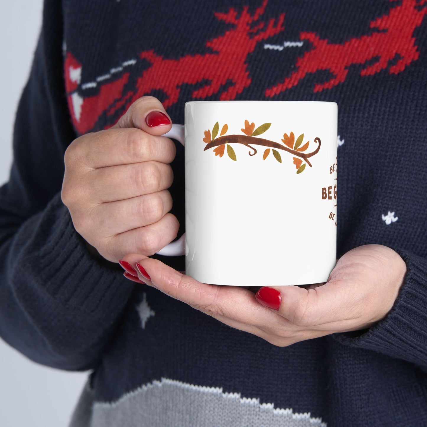 Thanksgiving, Be Thankful, Be Grateful, Be Blessed - Ceramic Mug, (11oz, 15oz) - 11069