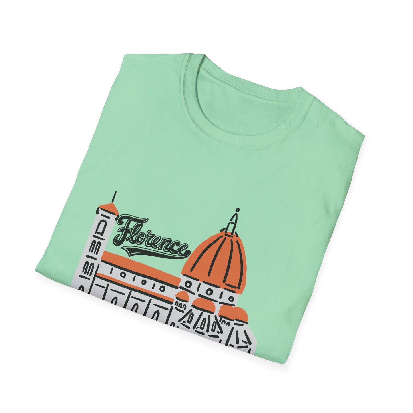 Florence Unisex Softstyle T-Shirt - Casual Travel Tee - 12208
