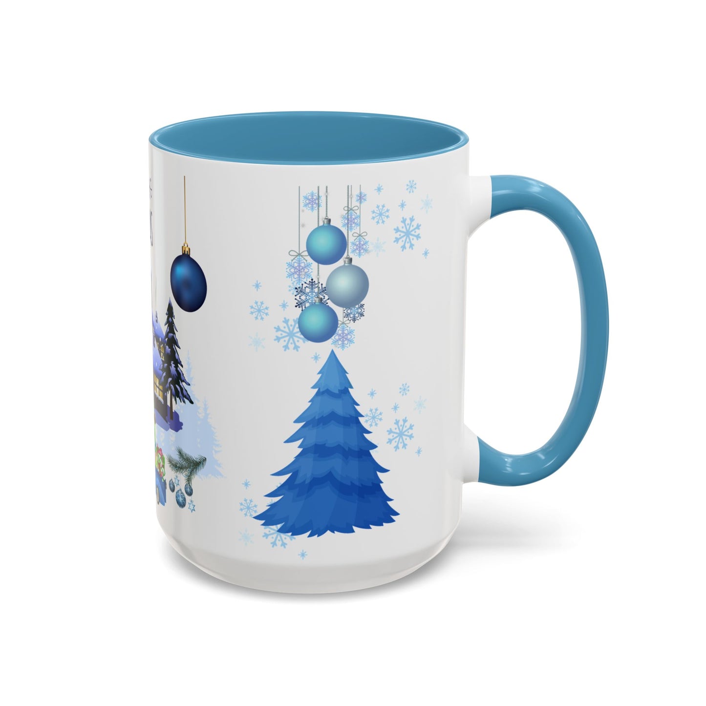 Blue Christmas - Accent Coffee Mug (11, 15oz)