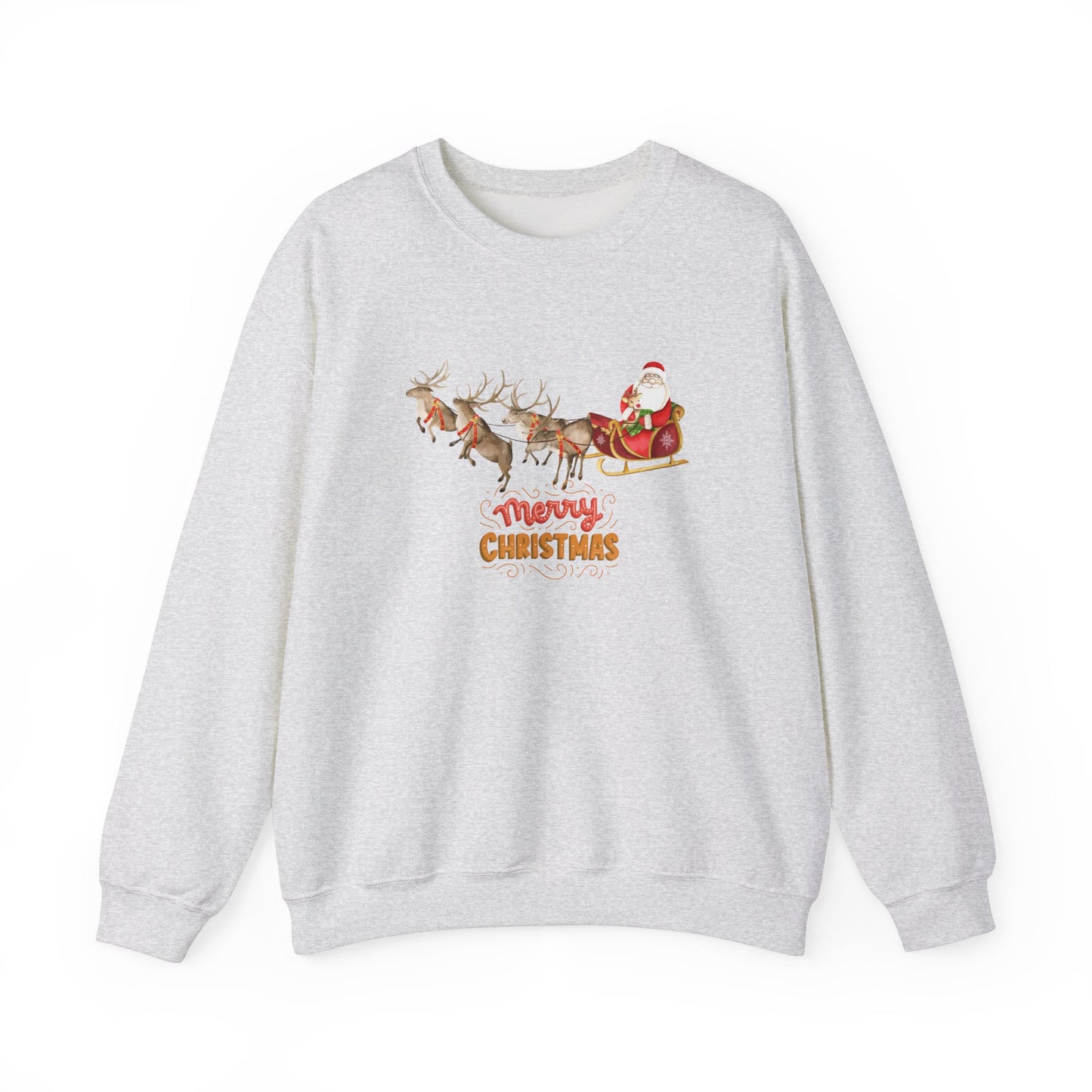 Santa & Reindeers - Unisex Heavy Blend™ Crewneck Sweatshirt - 10011