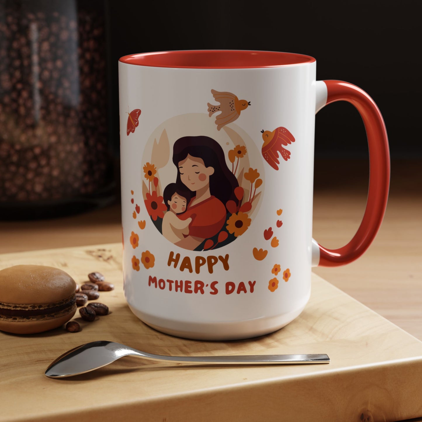 Happy Mother's Day - Accent Coffee Mug (11, 15oz) - 10885