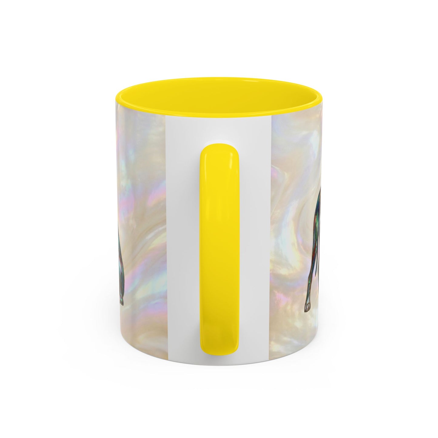 Personalized Great Dane Dog Mug — Stained Glass Design (11/15 oz) - 14550