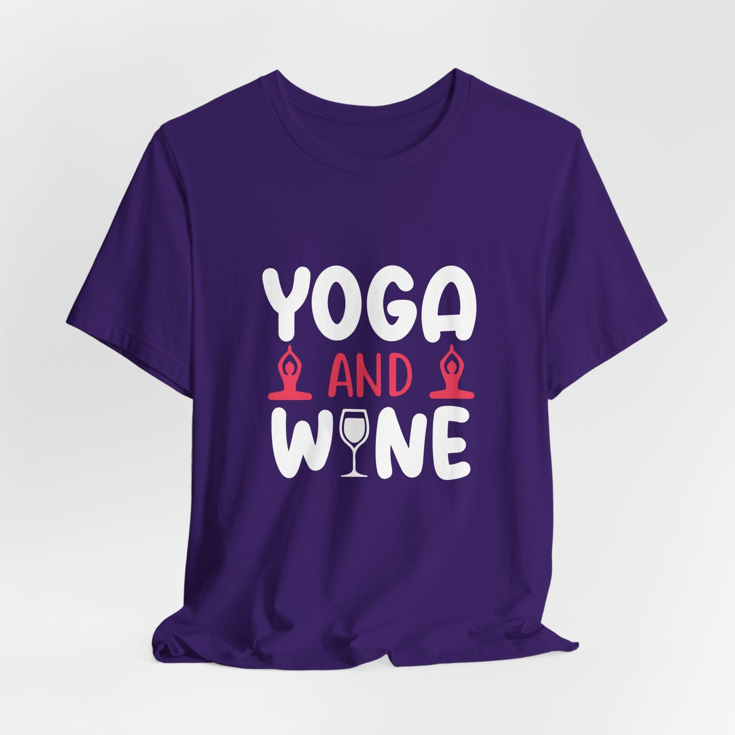 Yoga & Wine - Unisex Jersey Short Sleeve Tee