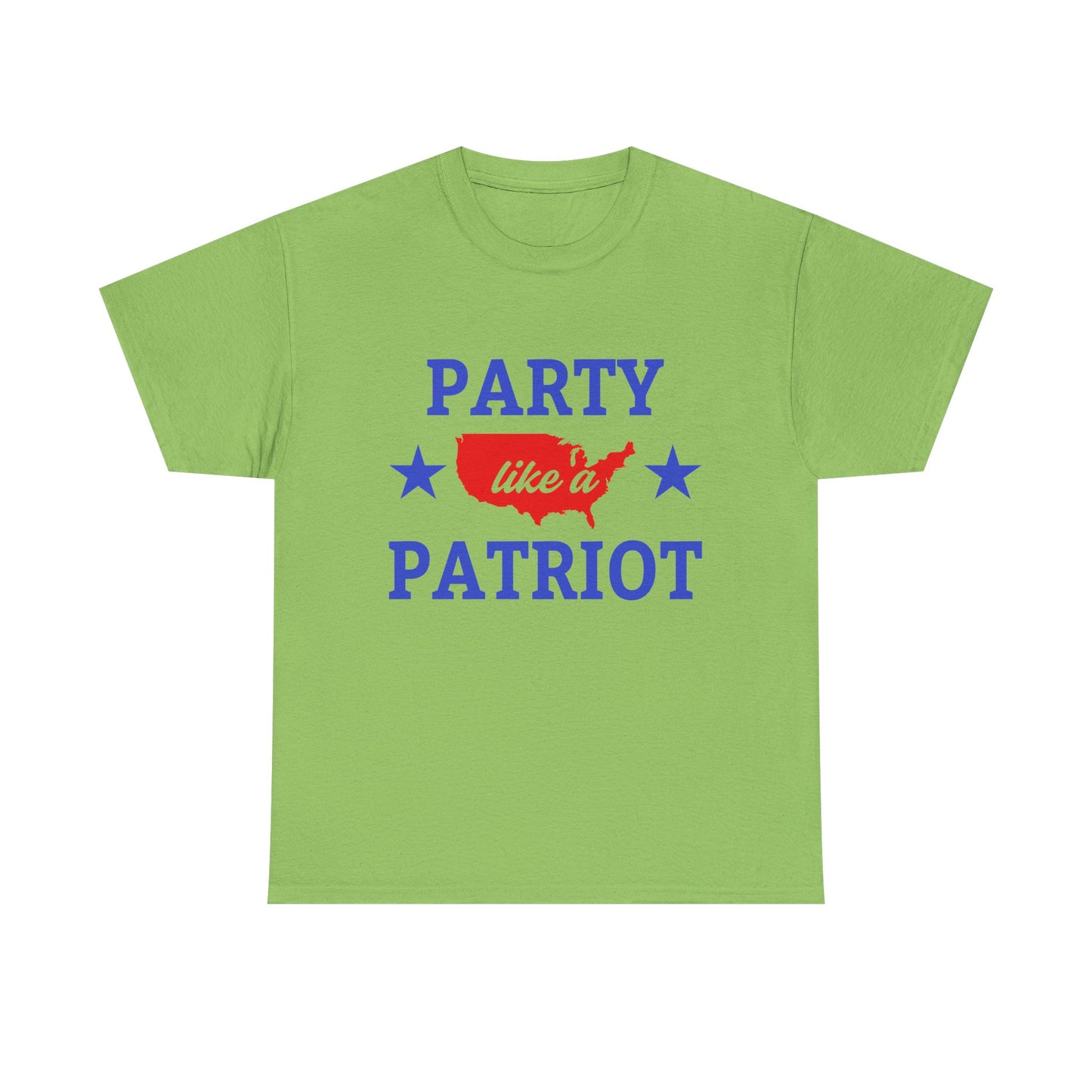 Patriotic Party Tee - Celebrate Independence, Fun Gatherings, BBQs, Gift for Patriots, Unisex Heavy Cotton T-shirt - 13732