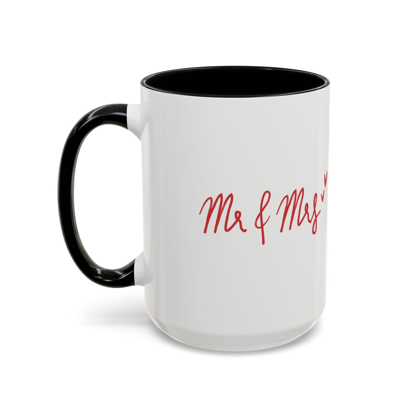 Mr & Mrs, Photo Customizable - Accent Coffee Mug (11, 15oz) - 10962