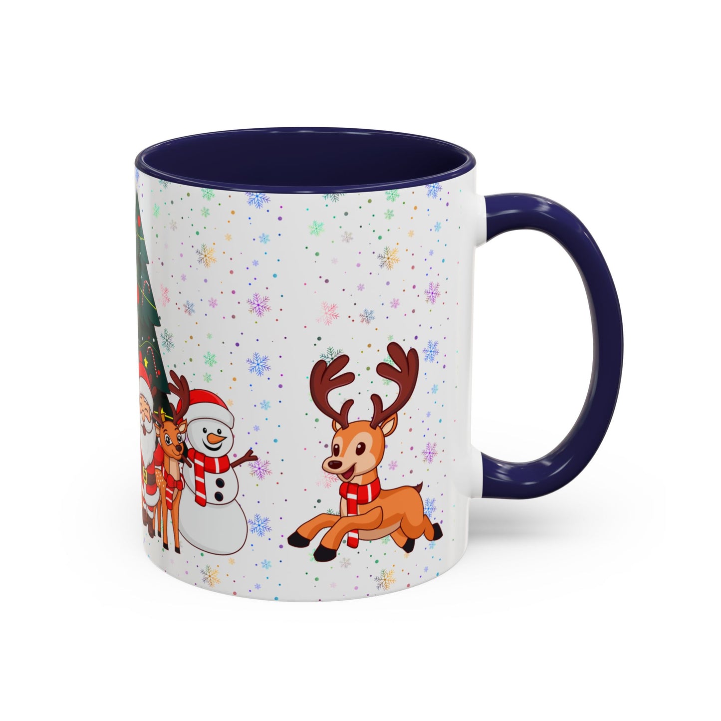 Christmas Party,  Santa,  Snowman, & Reindeer -  Accent Coffee Mug (11, 15oz) - 10428