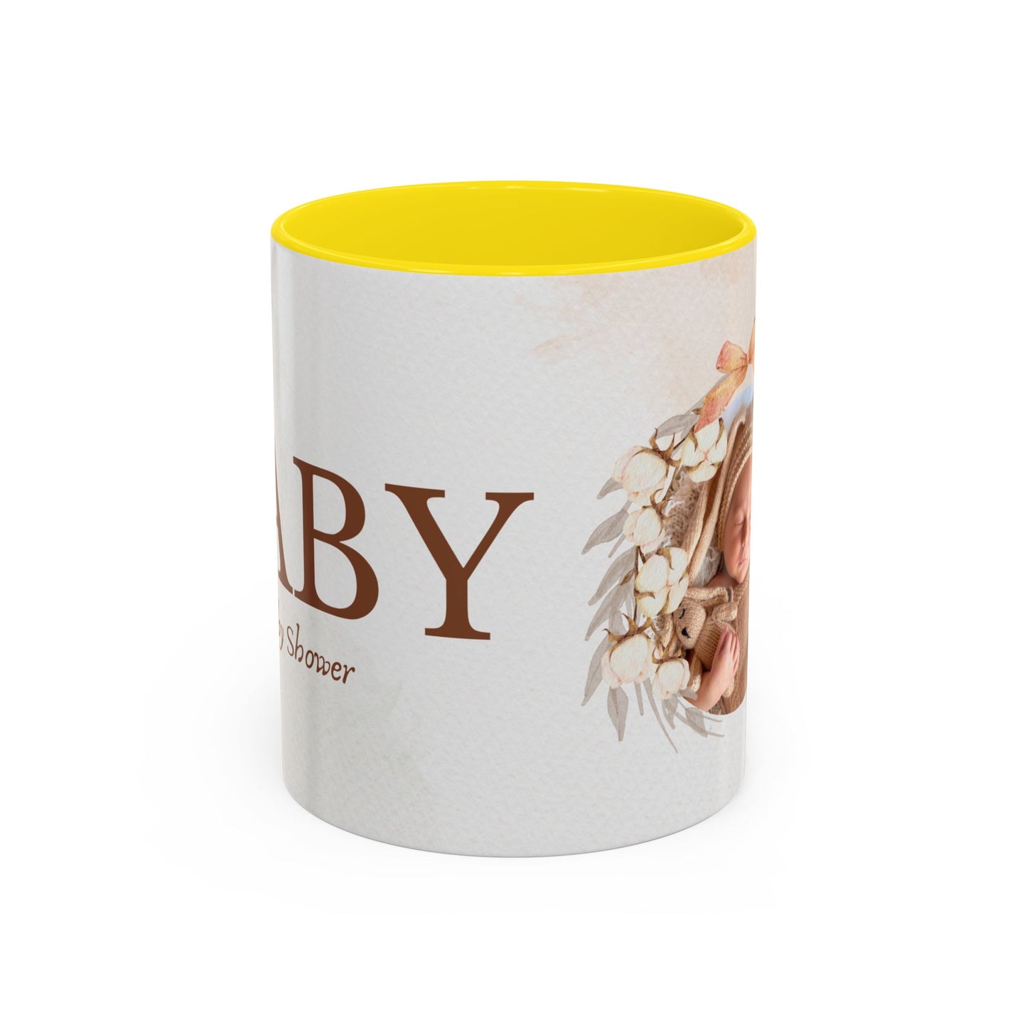 Oh Baby, Samira's Baby Shower, Customizable - Accent Coffee Mug (11, 15oz) - 10882