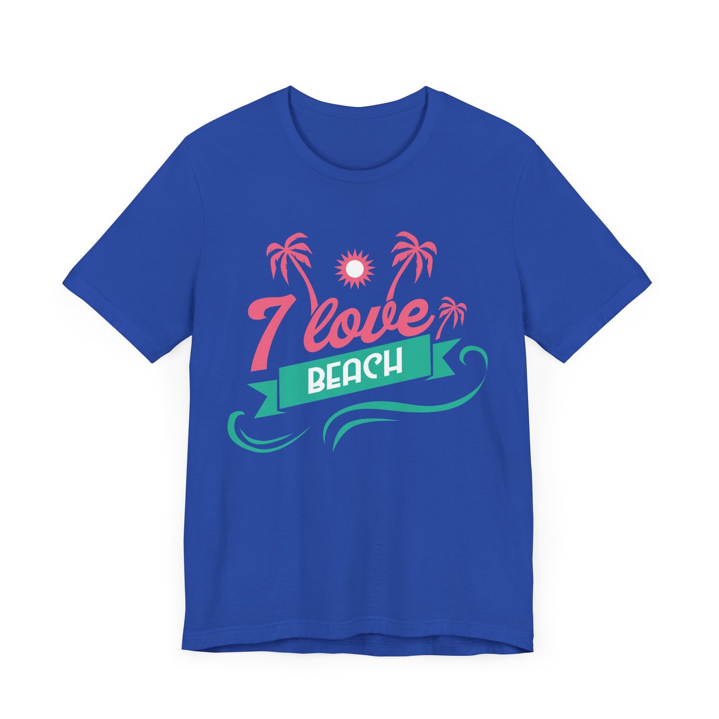 I Love Beach - Unisex Jersey Short Sleeve Tee - 13173