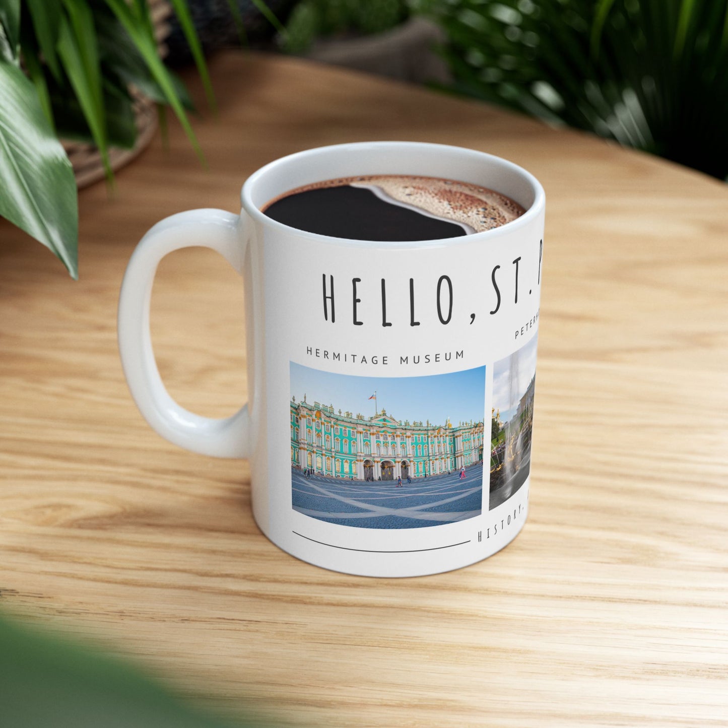 Hello, St. Petersburg Ceramic Mug - 11oz & 15oz - Historical Landmarks Photo Collection - 12105