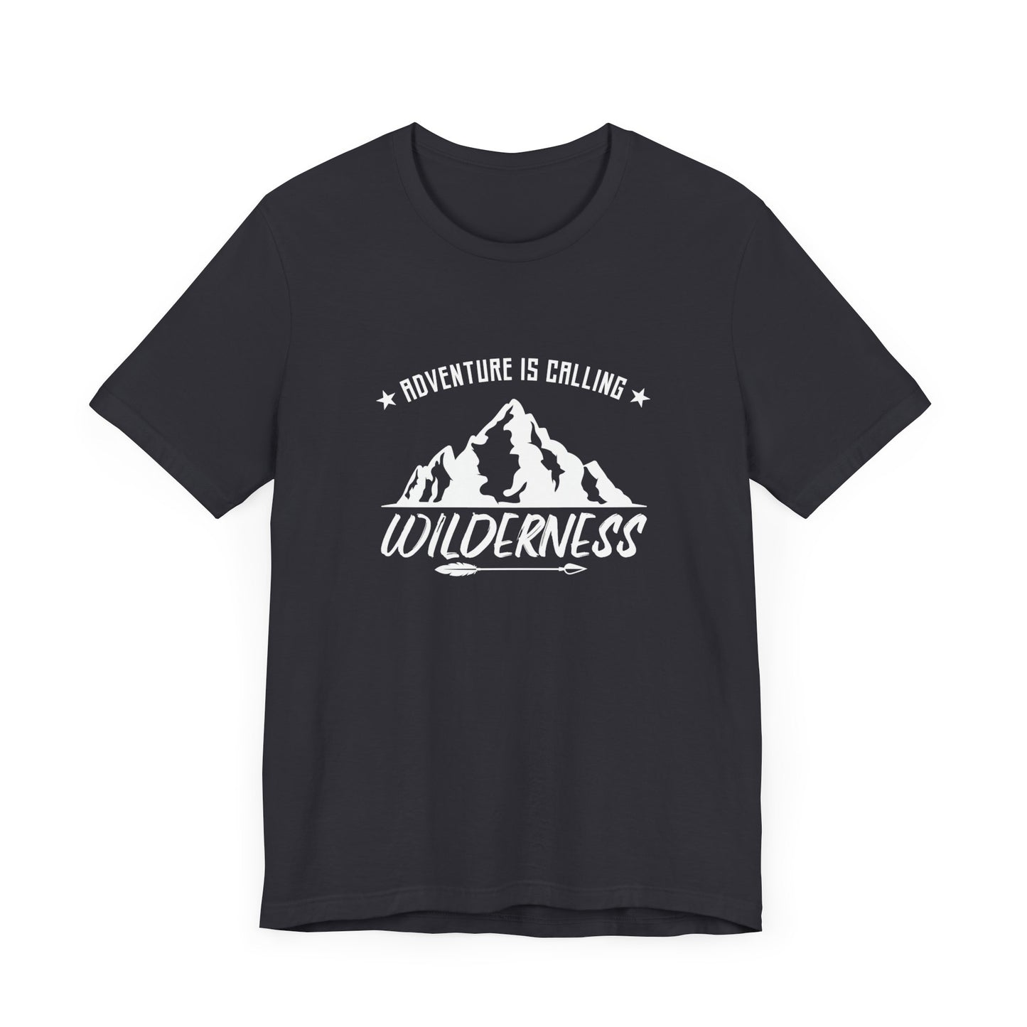 Camping: Adventure Is Calling, Wilderness - Unisex Jersey Short Sleeve Tee