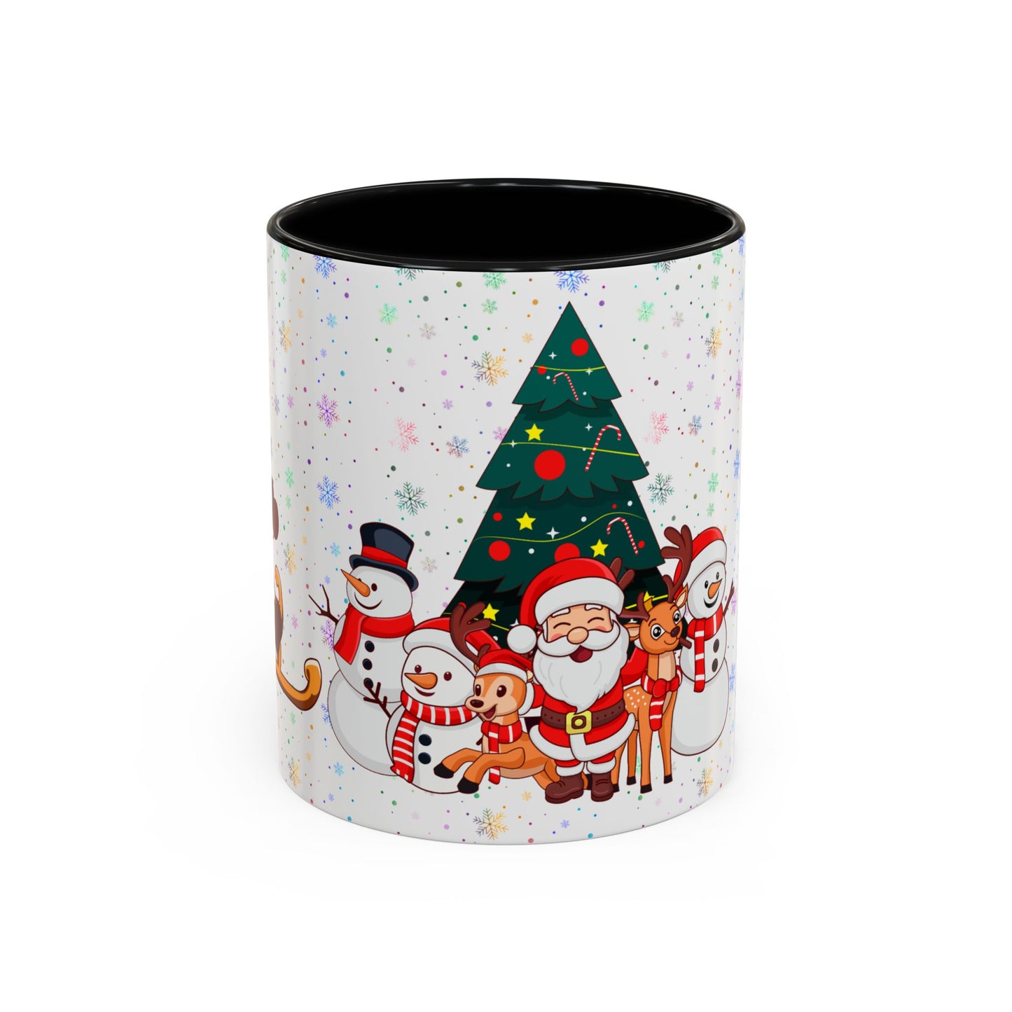 Christmas Party,  Santa,  Snowman, & Reindeer -  Accent Coffee Mug (11, 15oz) - 10428