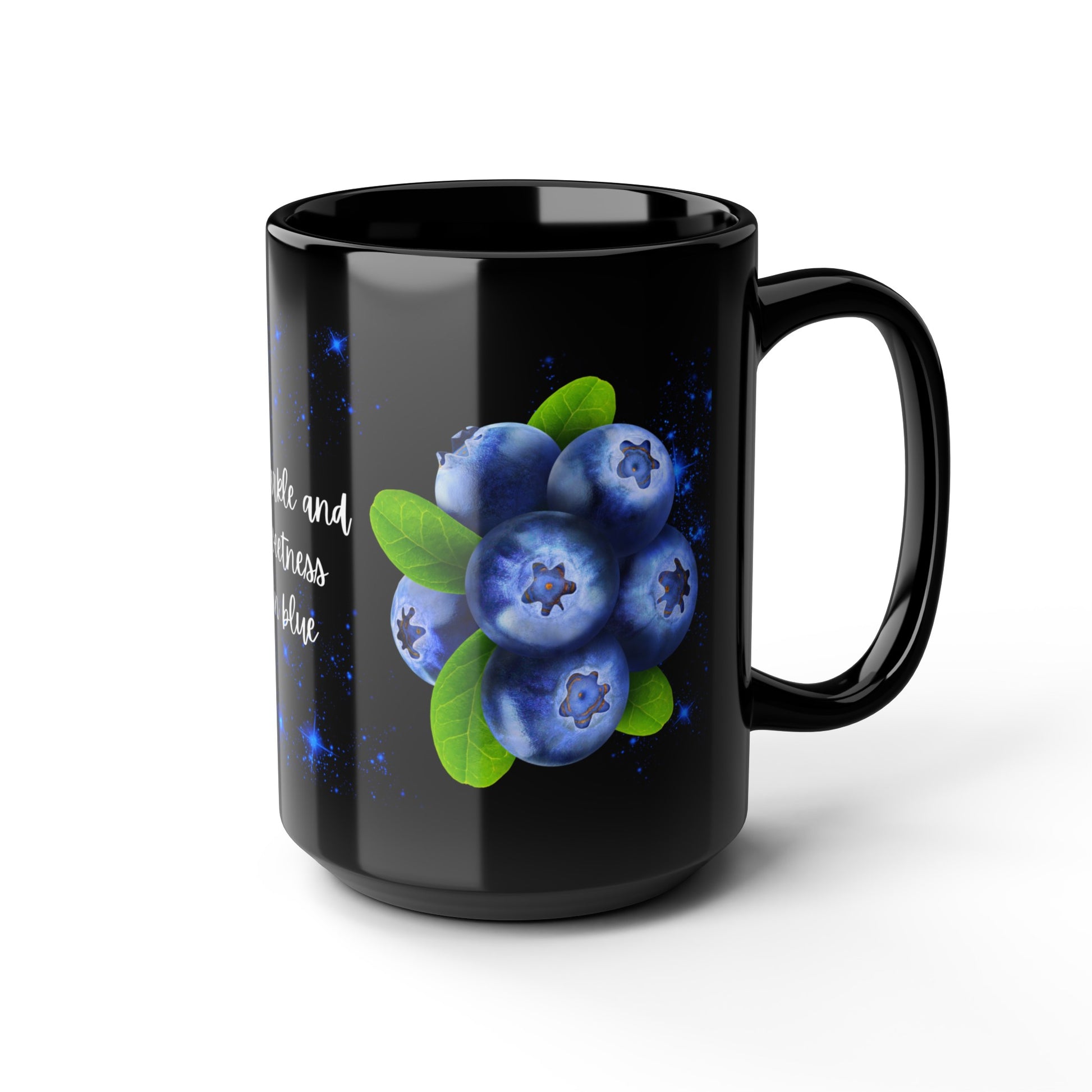 Sparkle & Sweetness in Blue - Black Mug (11oz, 15oz)