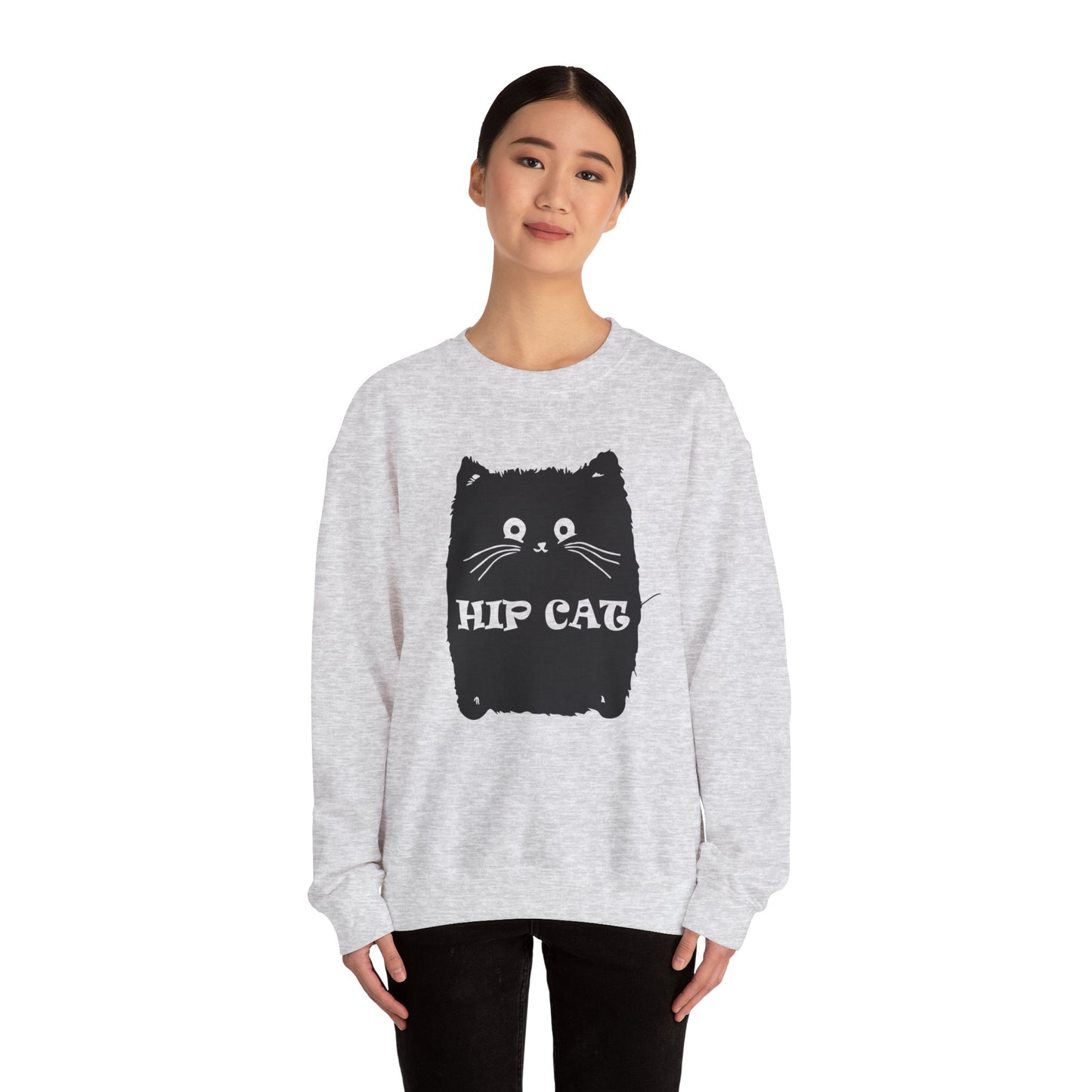 Hip Cat - Unisex Heavy Blend™ Crewneck Sweatshirt