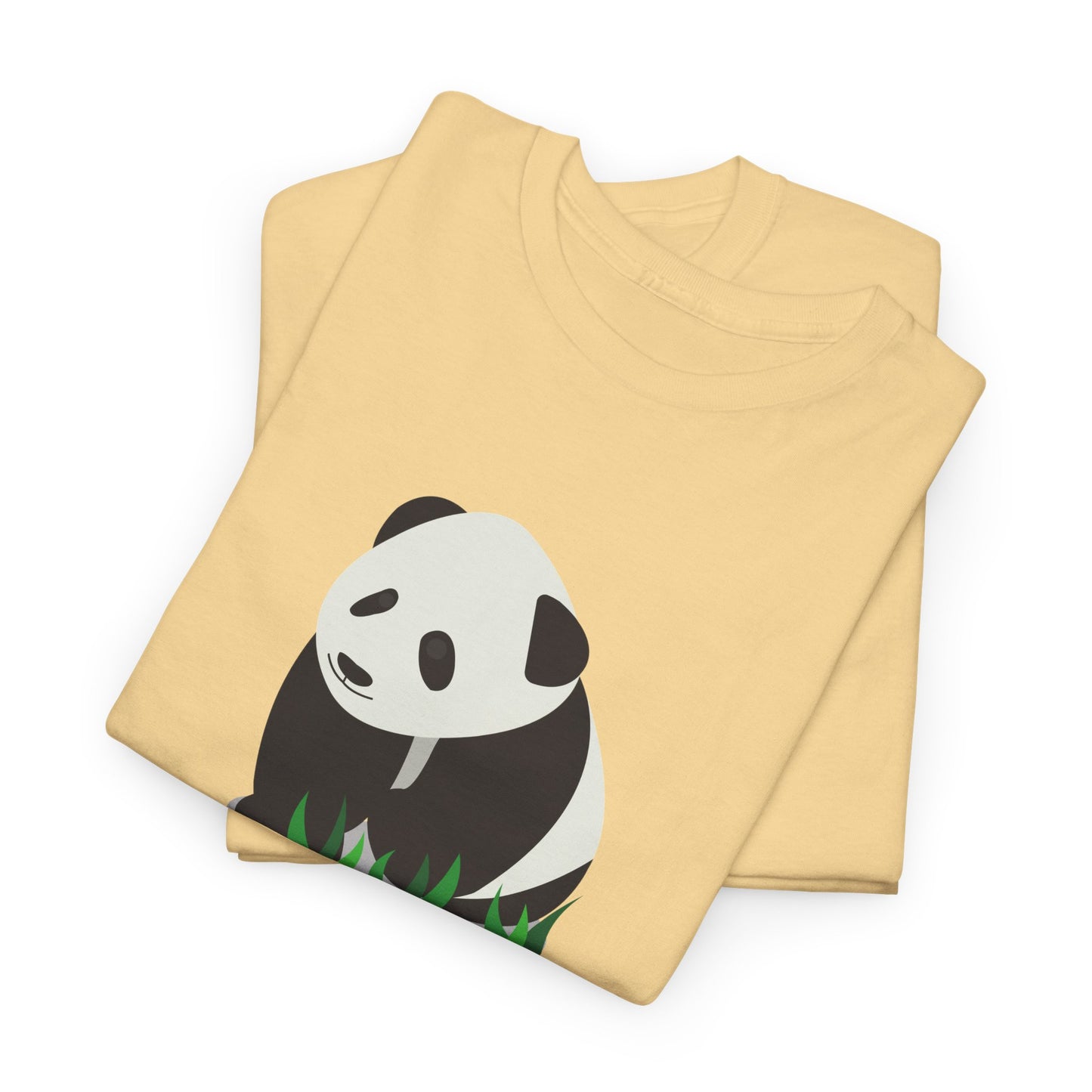 Chengdu Panda Unisex Heavy Cotton Tee - Cozy and Fun Graphic Tee for Animal Lovers - 12206