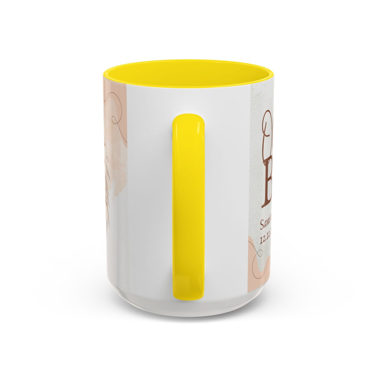 Oh Baby, Samira's Baby Shower, Customizable - Accent Coffee Mug (11, 15oz) - 10882