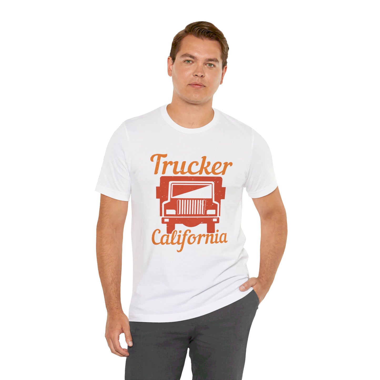 Trucker California - Unisex Jersey Short Sleeve Tee