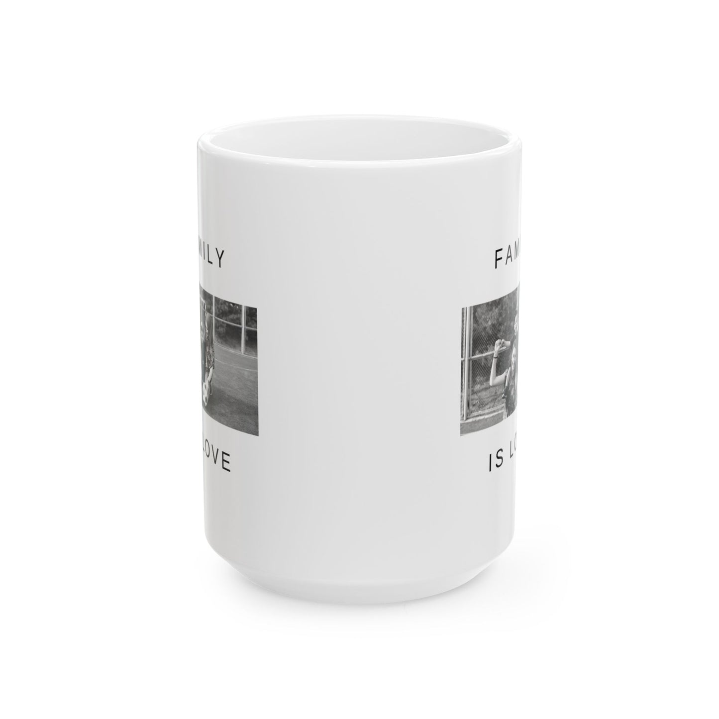 Family is Love, Photos, Customizable - Ceramic Mug, (11oz, 15oz) - 10995